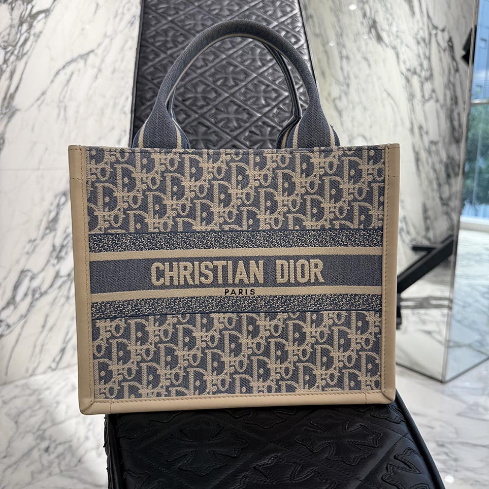 DIOR Oblique Book Tote Bag Small ディオール オブリーク柄 ブック