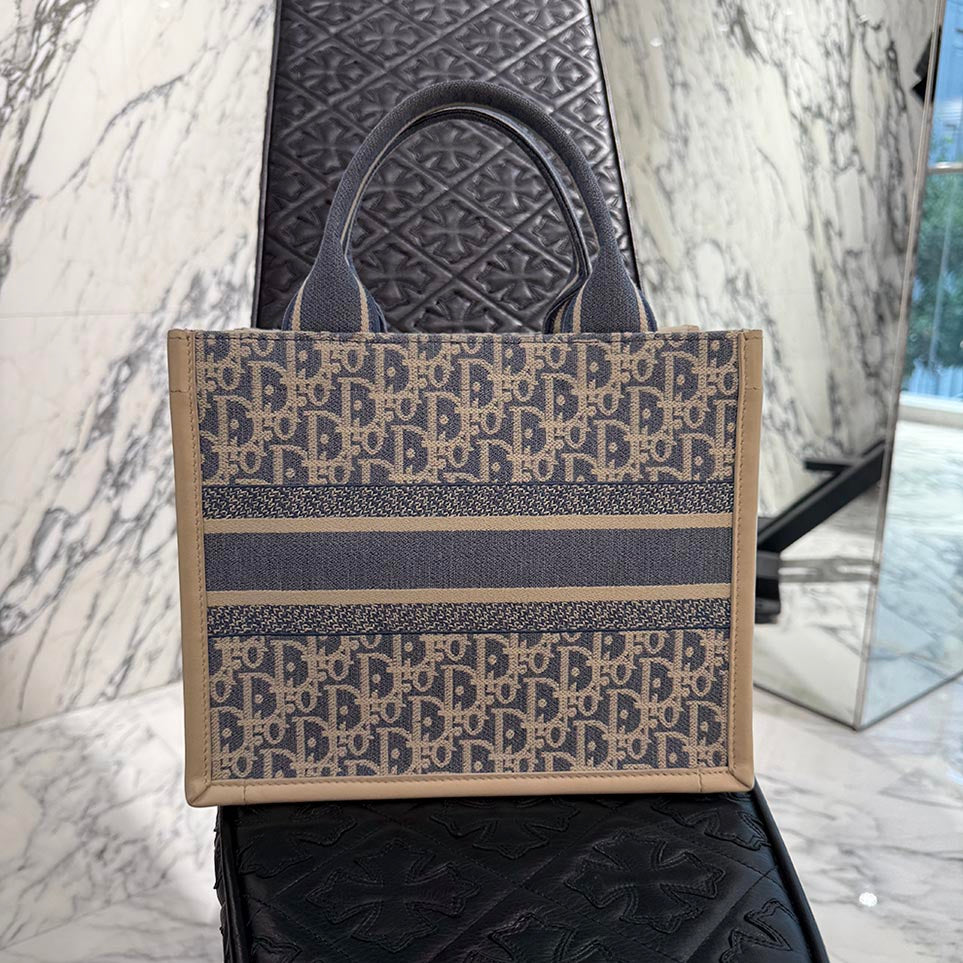 DIOR Oblique Book Tote Bag Small ディオール オブリーク柄 ブック