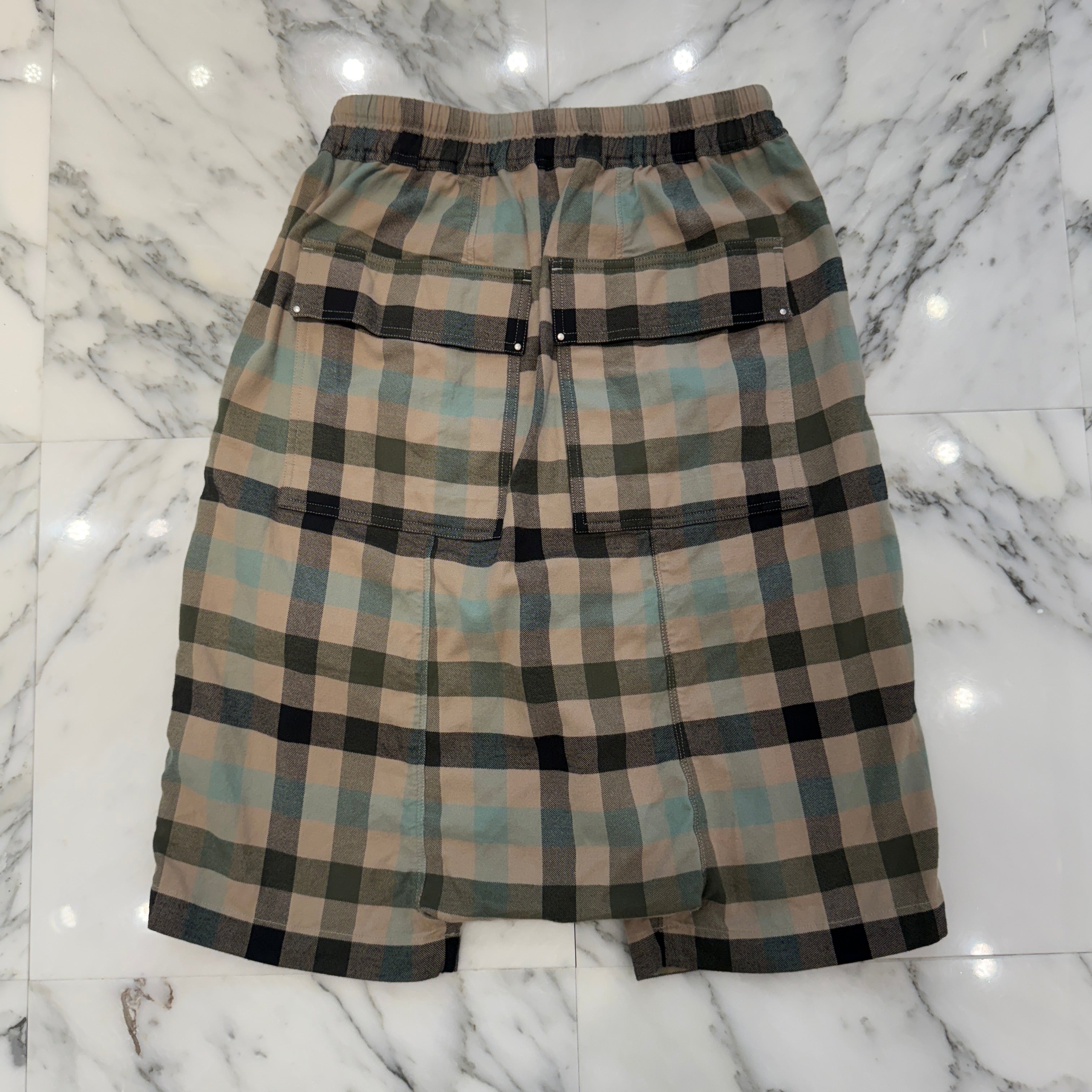 Rick Owens 2022AW Penta Check Bermuda Shorts RU02B2384-CP Size 36