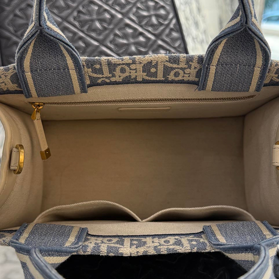 DIOR Oblique Book Tote Bag Small ディオール オブリーク柄 ブックトートバッグ スモール