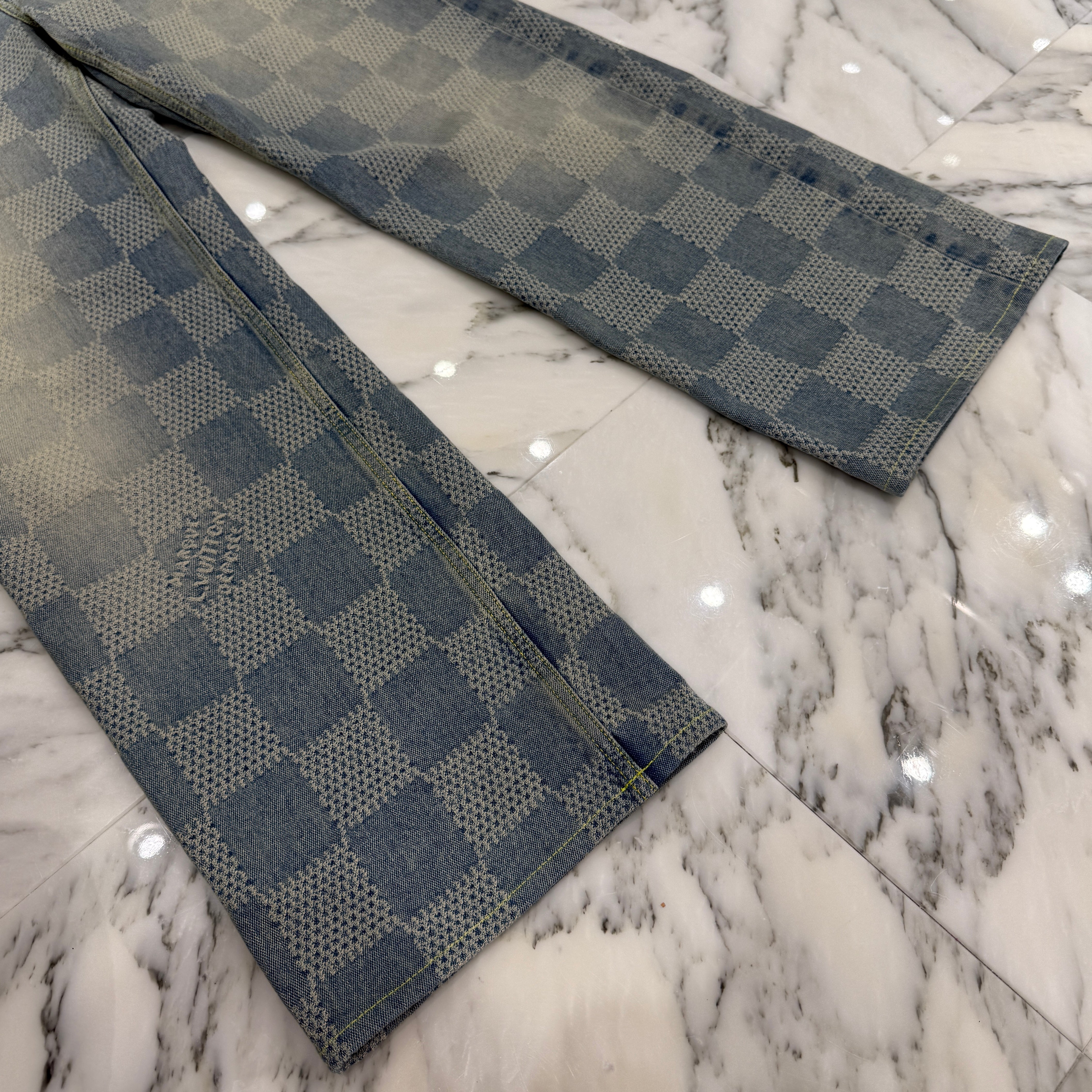 LOUIS VUITTON 2024SS Damier Denim Skate Jeans 1AFQGQ Size 29 ルイヴィトン ダミエ デニムスケートパンツ サイズ29