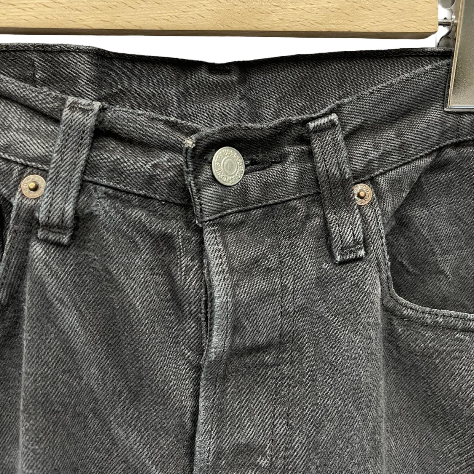 VETEMENTS × Levi‘s 2017AW Crushed Denim Pants MAH18PA19 Size XS