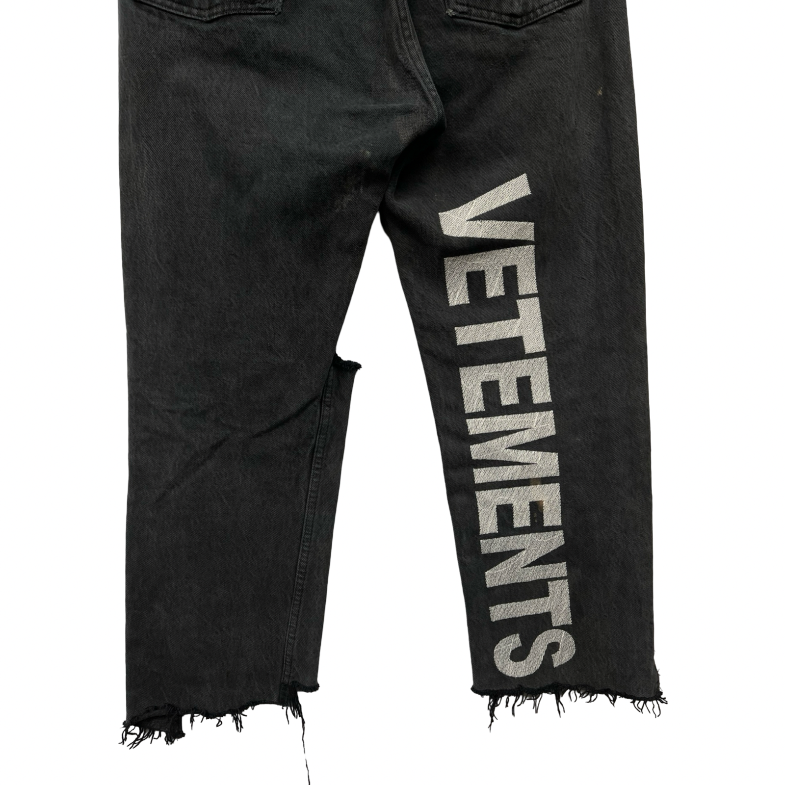 VETEMENTS × Levi‘s 2017AW Crushed Denim Pants MAH18PA19 Size XS