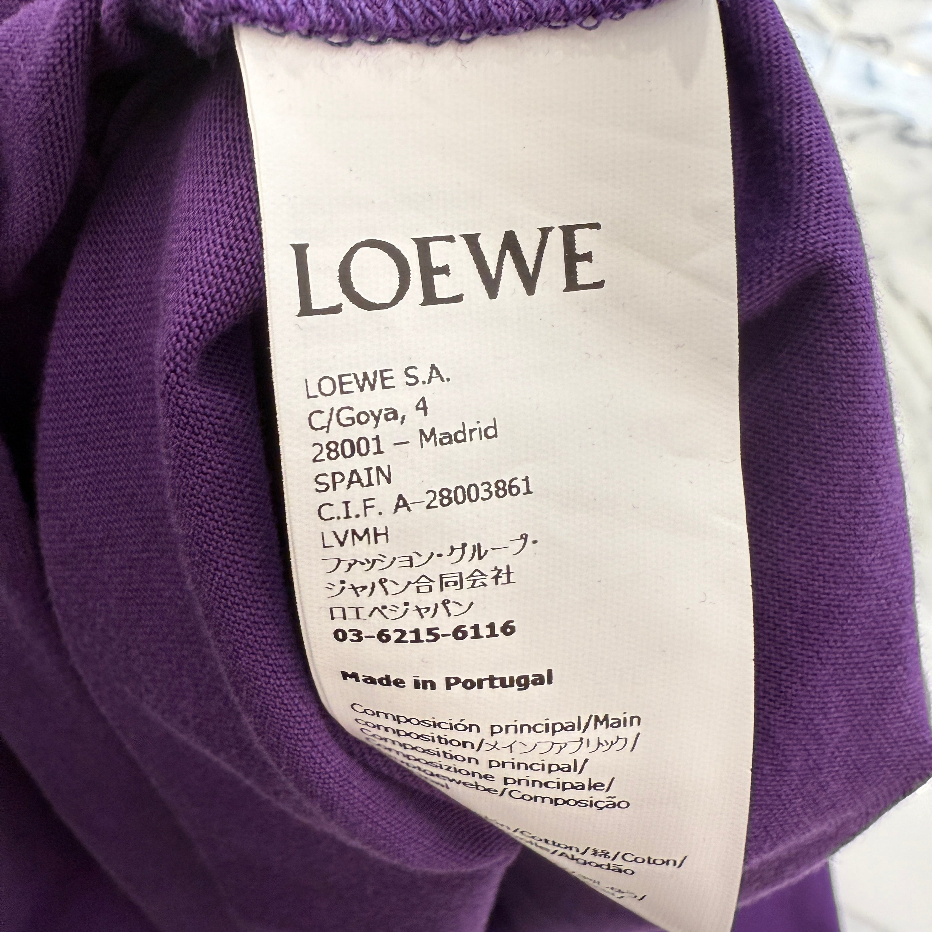 LOEWE 2024SS Relaxed Fit Anagram Pocket Shirt H526Y22XBC Size M ロエベ リラックスフィット アナグラム ポケット Tシャツ サイズM