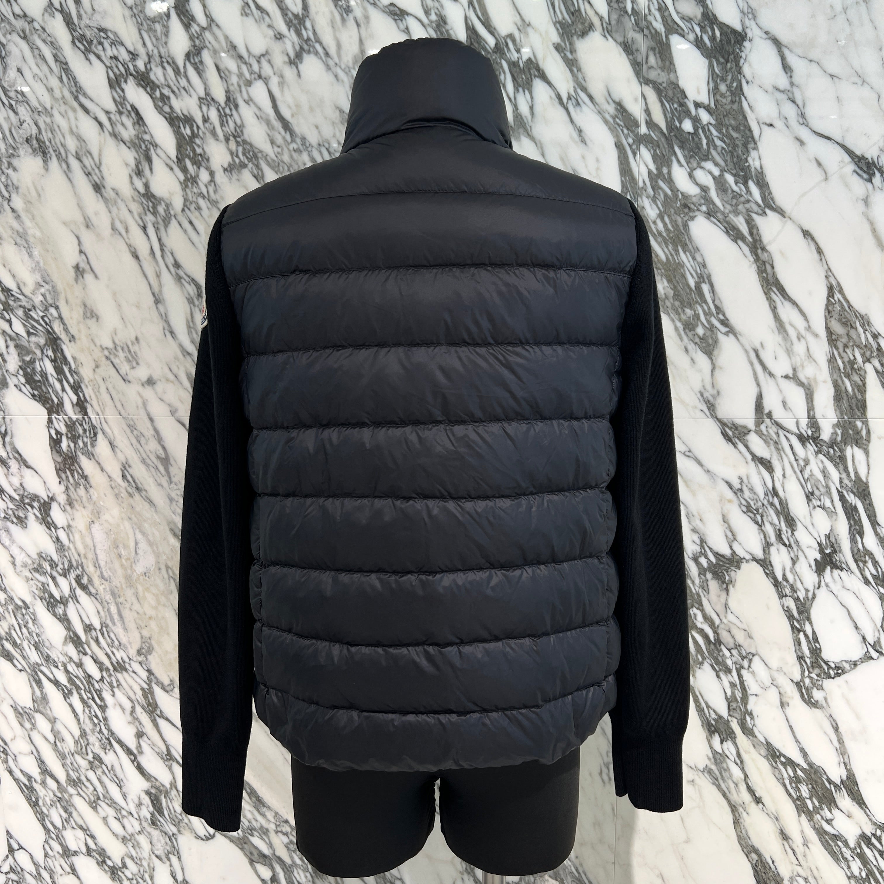 MONCLER 2021AW Knit Switch Ladies Down Jacket G20939B00030 M1131 Size S モンクレール ニット切替 レディース ダウンジャケット サイズS