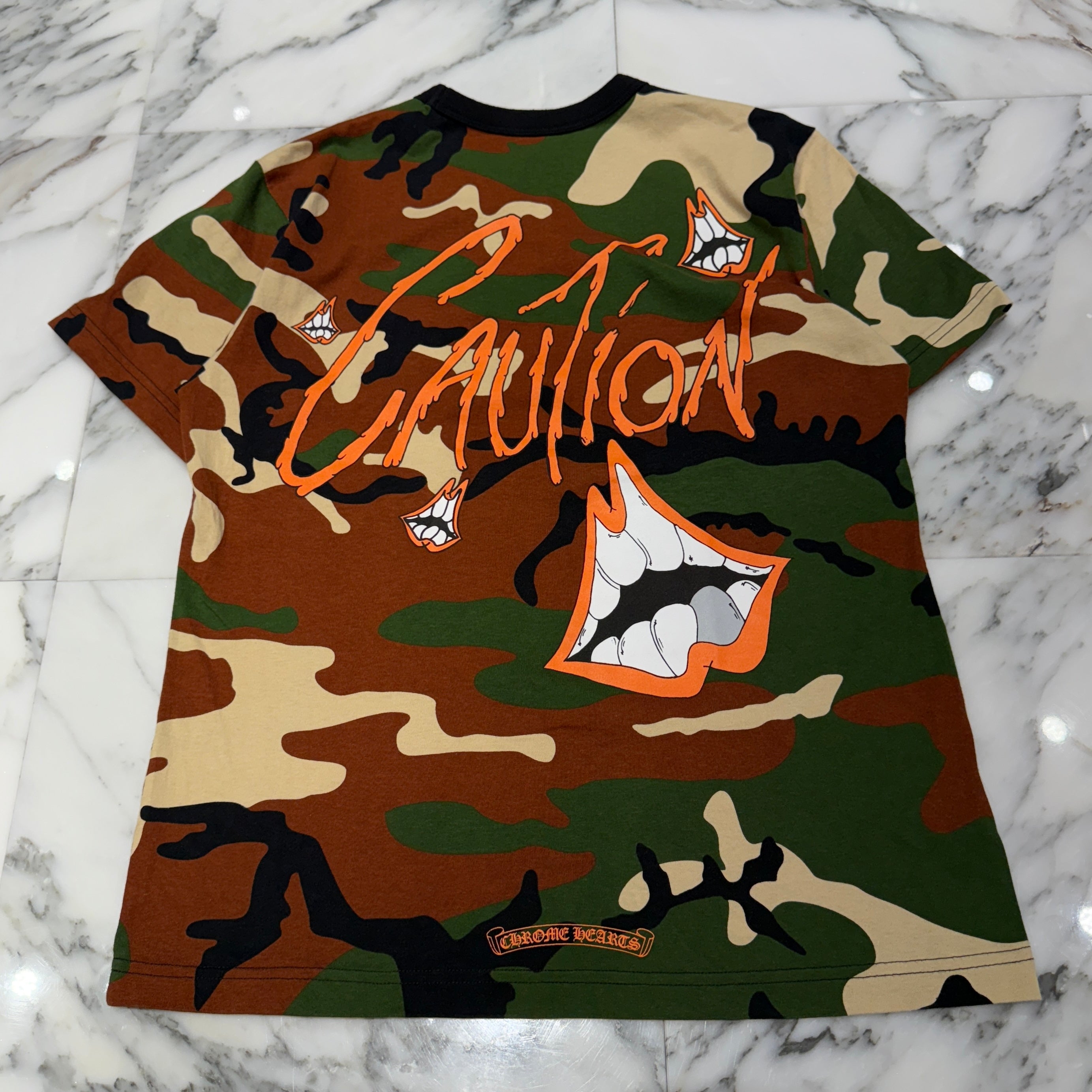 CHROME HEARTS × MATTY BOY 2022SS PPO CAUTION Tee Size L クロムハーツ × マッティボーイ コーションTシャツ サイズL