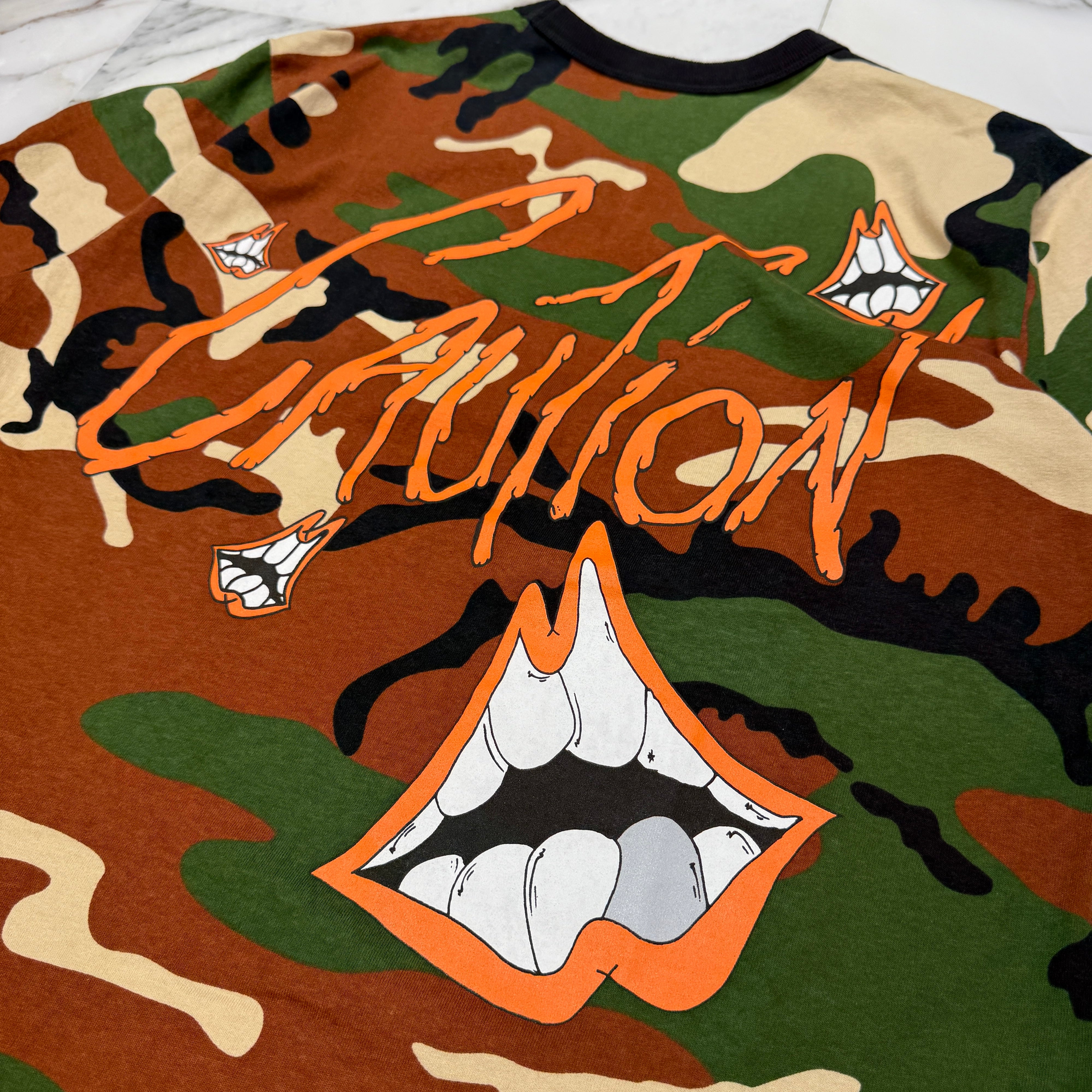 CHROME HEARTS × MATTY BOY 2022SS PPO CAUTION Tee Size L クロムハーツ × マッティボーイ コーションTシャツ サイズL