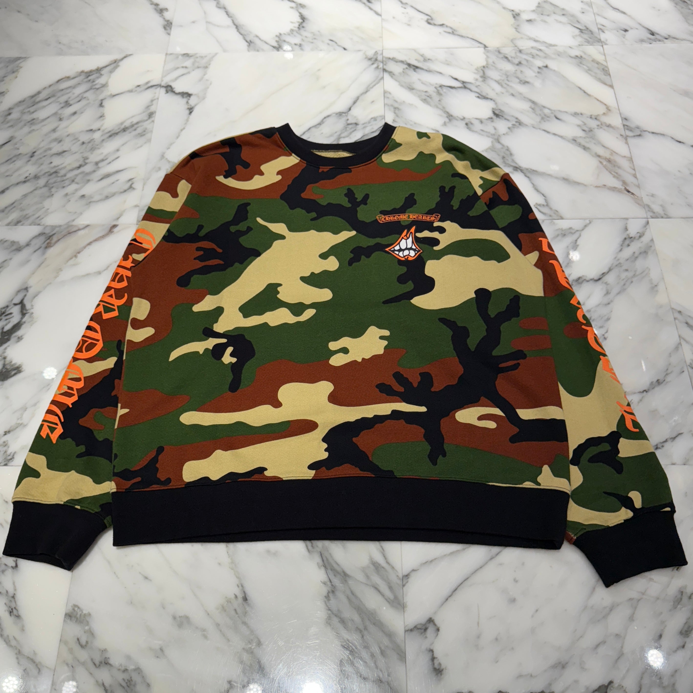 CHROME HEARTS × MATTY BOY 2022SS PPO CAUTION SWTSHRT Size XL クロムハーツ × マッティボーイ コーションスウェットシャツ サイズXL