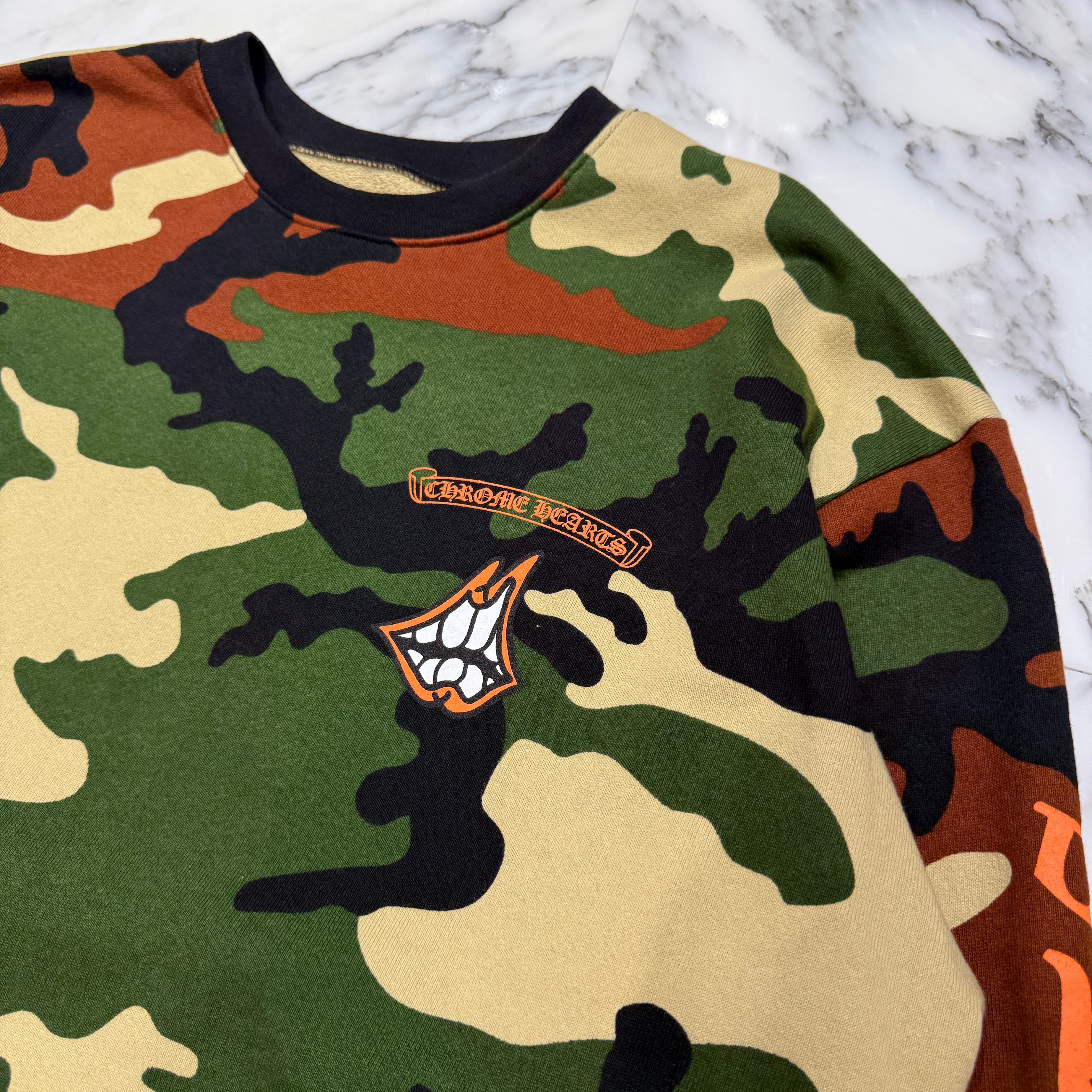 CHROME HEARTS × MATTY BOY 2022SS PPO CAUTION SWTSHRT Size XL クロムハーツ × マッティボーイ コーションスウェットシャツ サイズXL