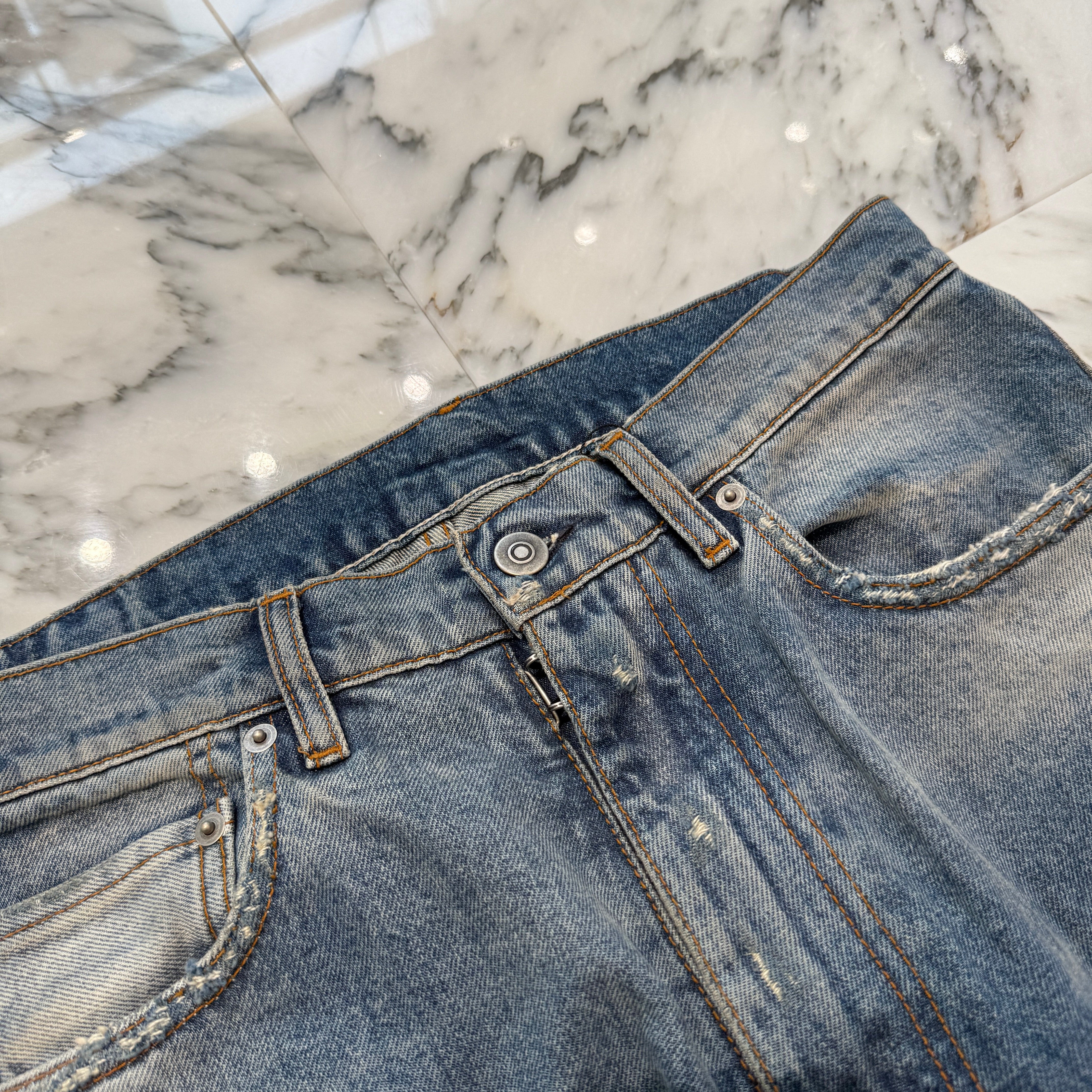 Maison Margiela 2023AW Distressed Denim Jeans S67LA0027 S30561 Size 30 メゾン マルジェラ ダメージ デニム ジーンズ サイズ30