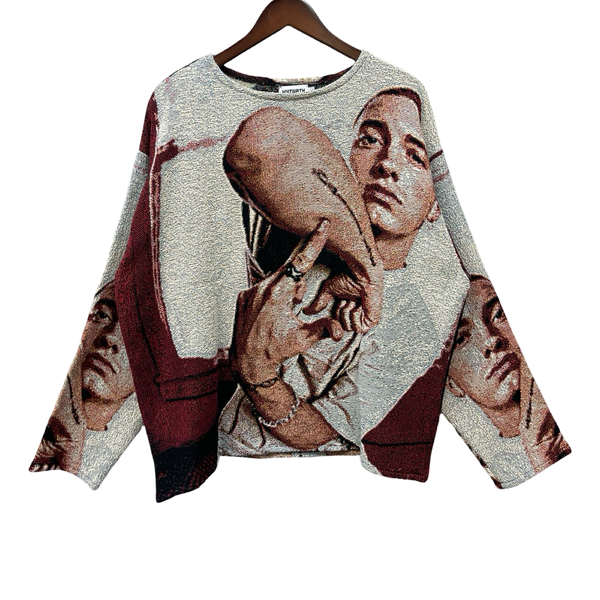 人物画(EMINEM) 1枚限定 鉛筆のみ 値下げ交渉可 Knitwrth Eminem Long Sleeve Knit Size L – MEMENTOS ONLINE SHOP