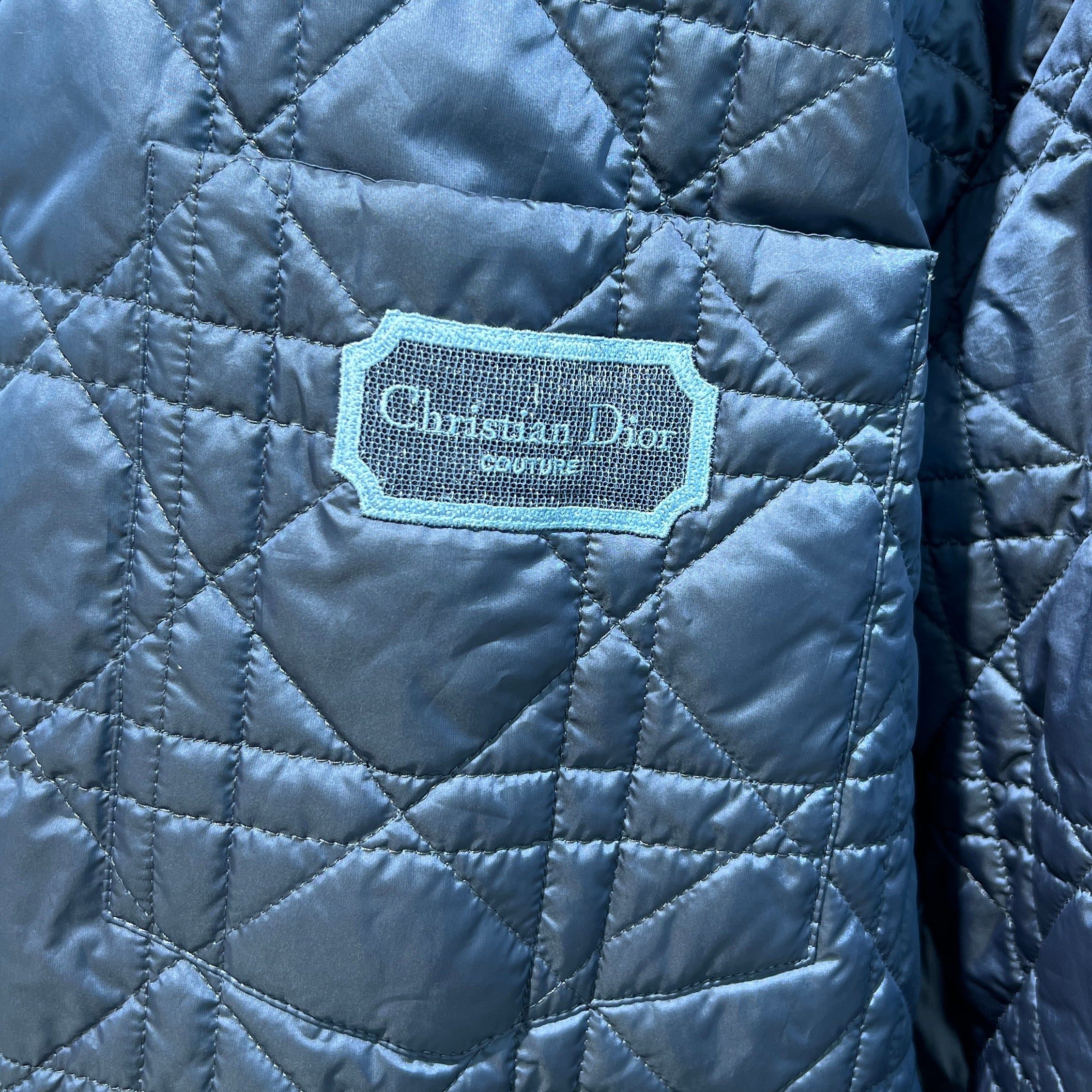 DIOR 2023SS Cannage Quilted Nylon Jacket 313C509BA767 Size 54 ディオール カナージュキルティング ナイロンジャケット サイズ54