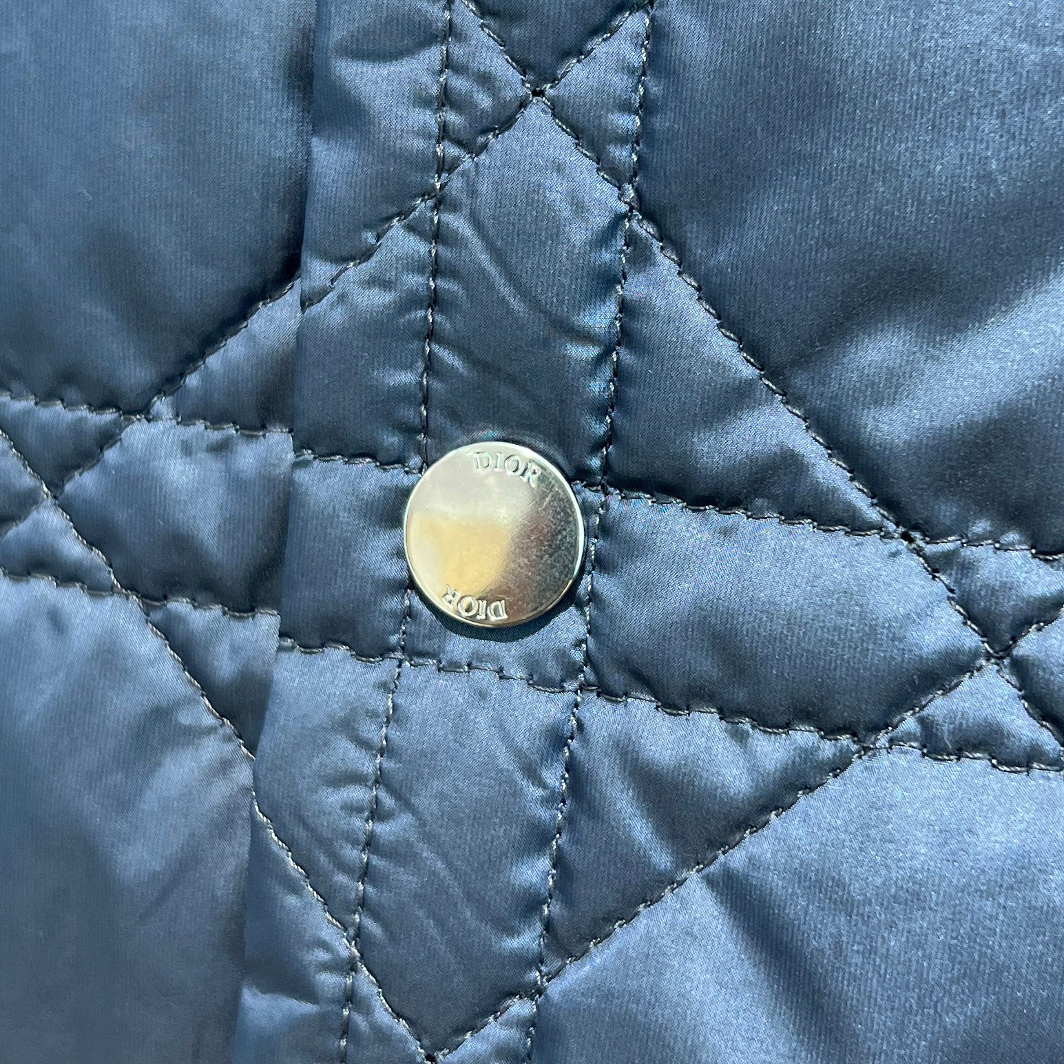 DIOR 2023SS Cannage Quilted Nylon Jacket 313C509BA767 Size 54 ディオール カナージュキルティング ナイロンジャケット サイズ54