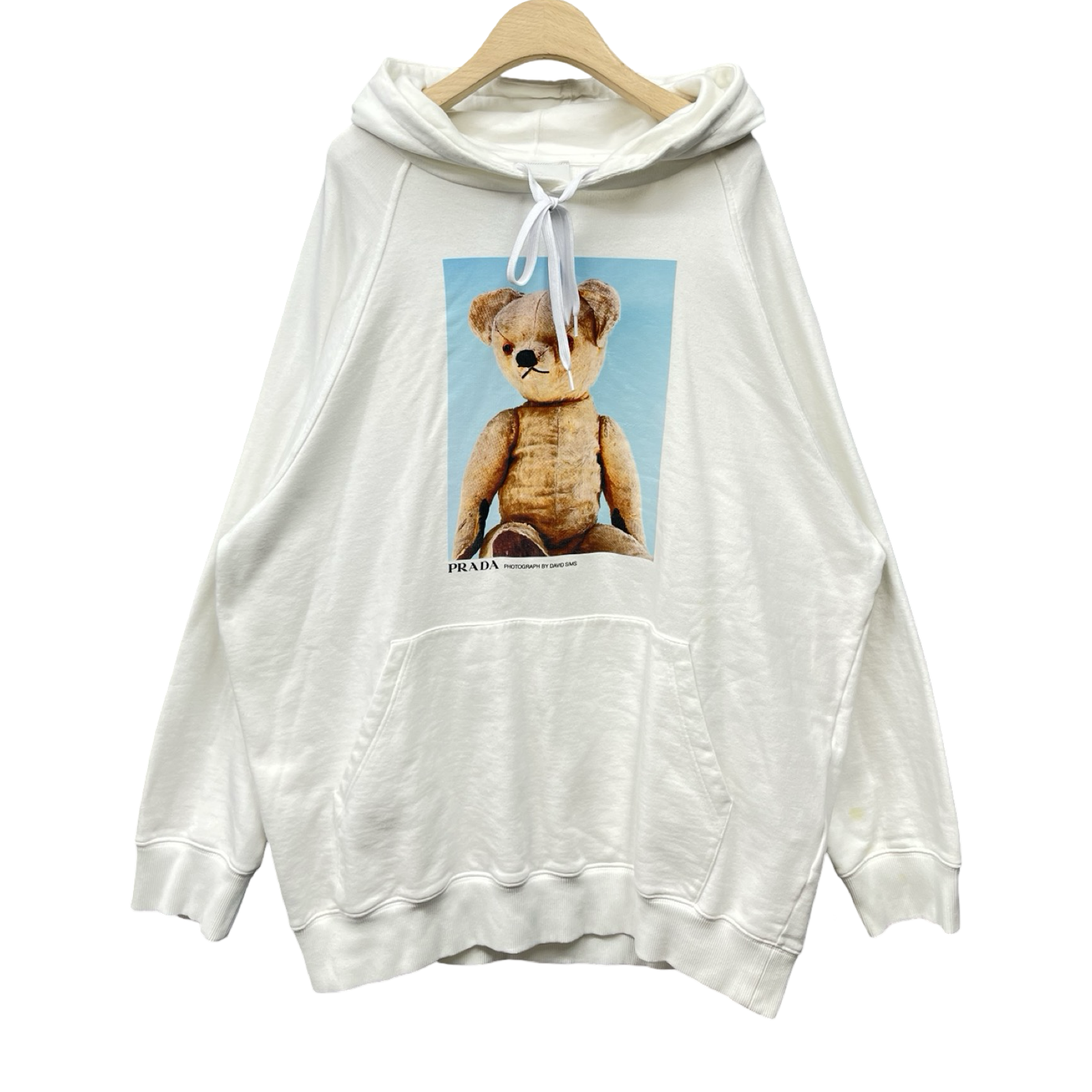 PRADA × David Sims 2021SS Teddy Bear Photo Hoodie UJL12A S221 123D Size M