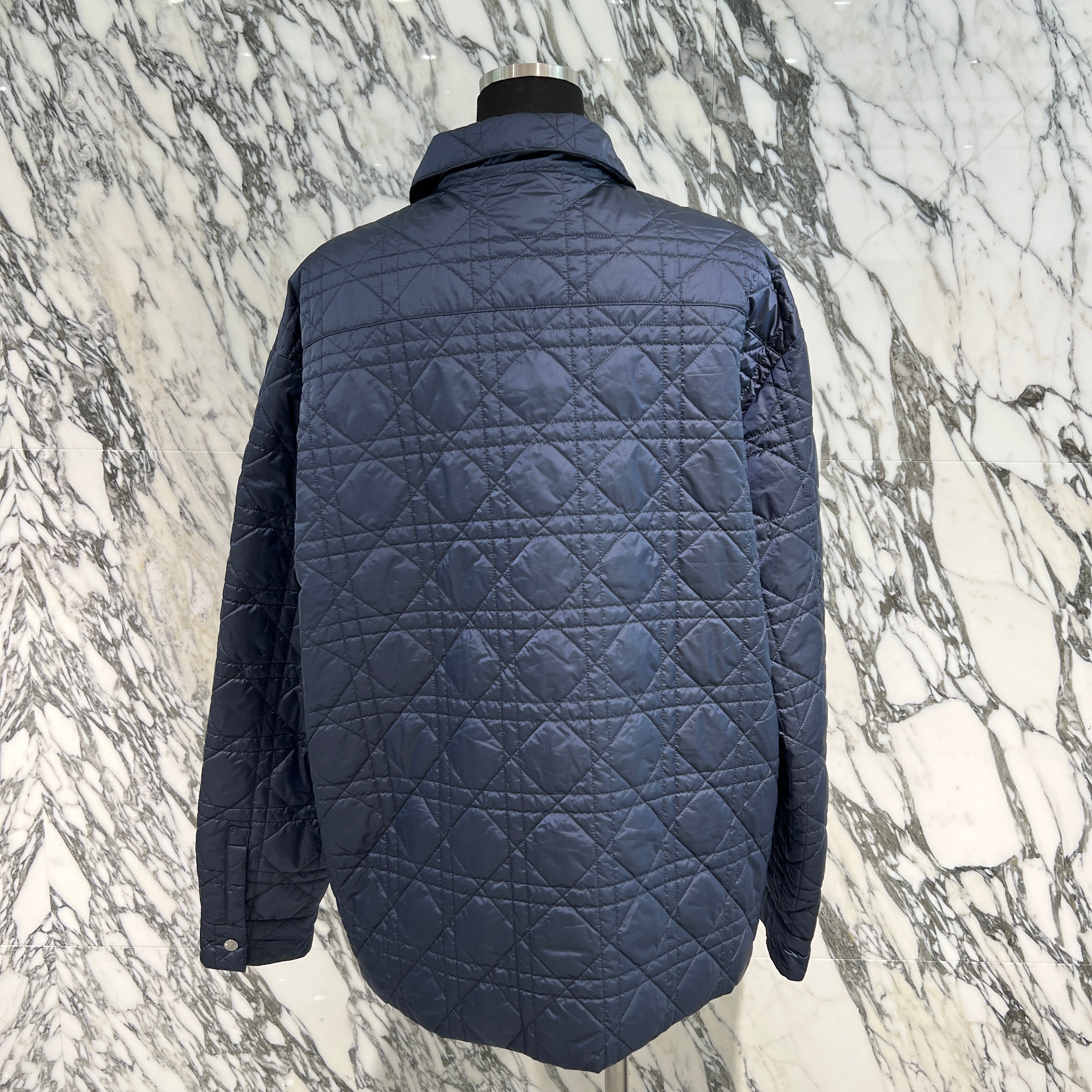DIOR 2023SS Cannage Quilted Nylon Jacket 313C509BA767 Size 54 ディオール カナージュキルティング ナイロンジャケット サイズ54