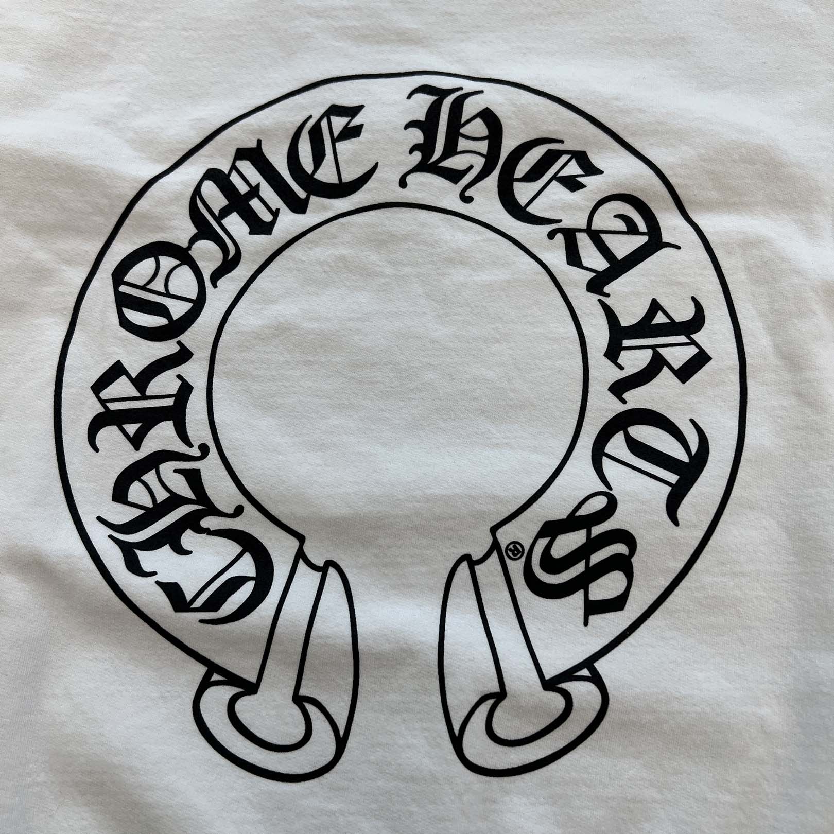 CHROME HEARTS Floral Cross Horseshoe Crewneck Sweat Shirts Size XL クロムハーツ フローラルクロス ホースシュー クルーネック スウェットシャツ サイズXL