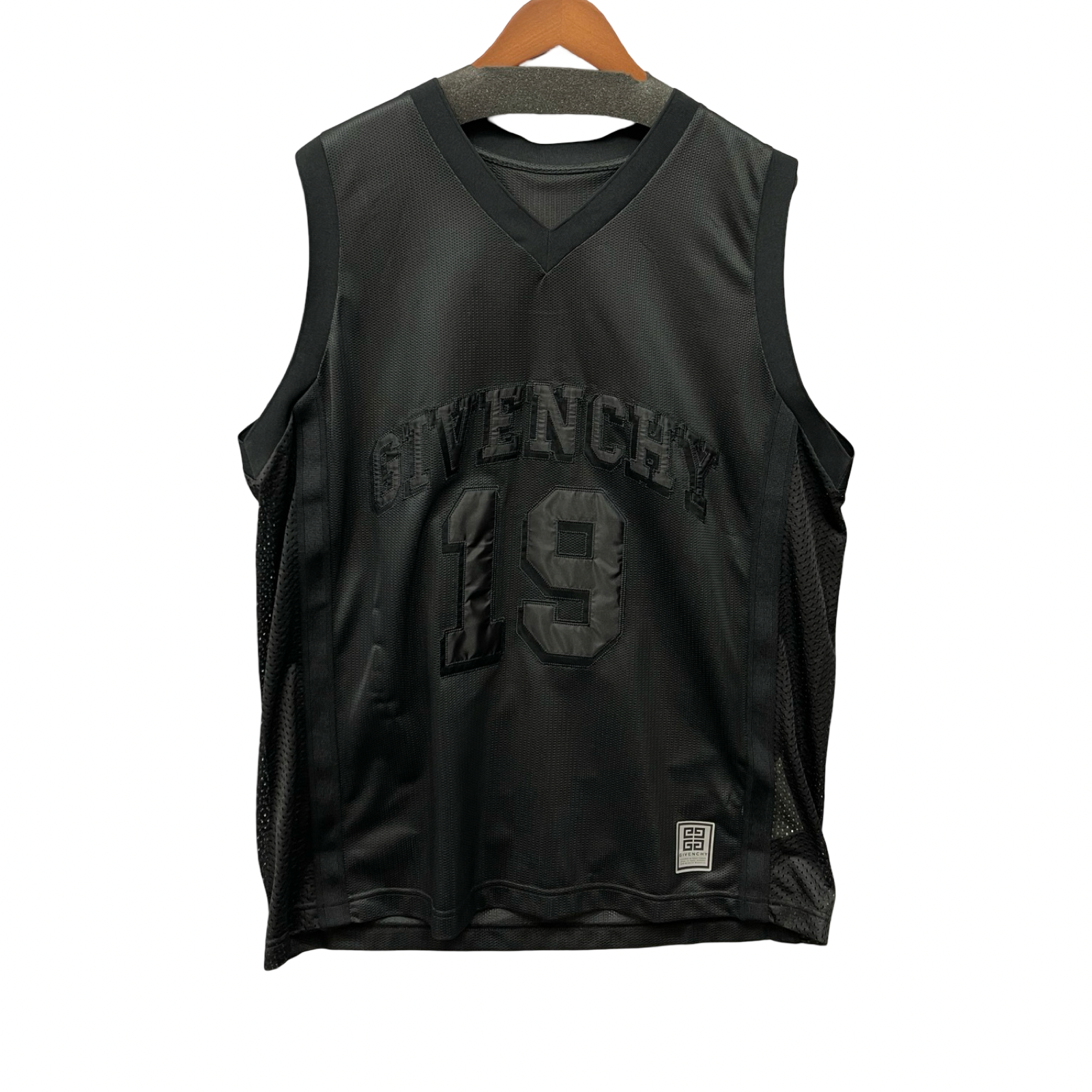 GIVENCHY 2023AW Basketball Top In Mesh With Givenchy Logo BM71H33YEE Size M