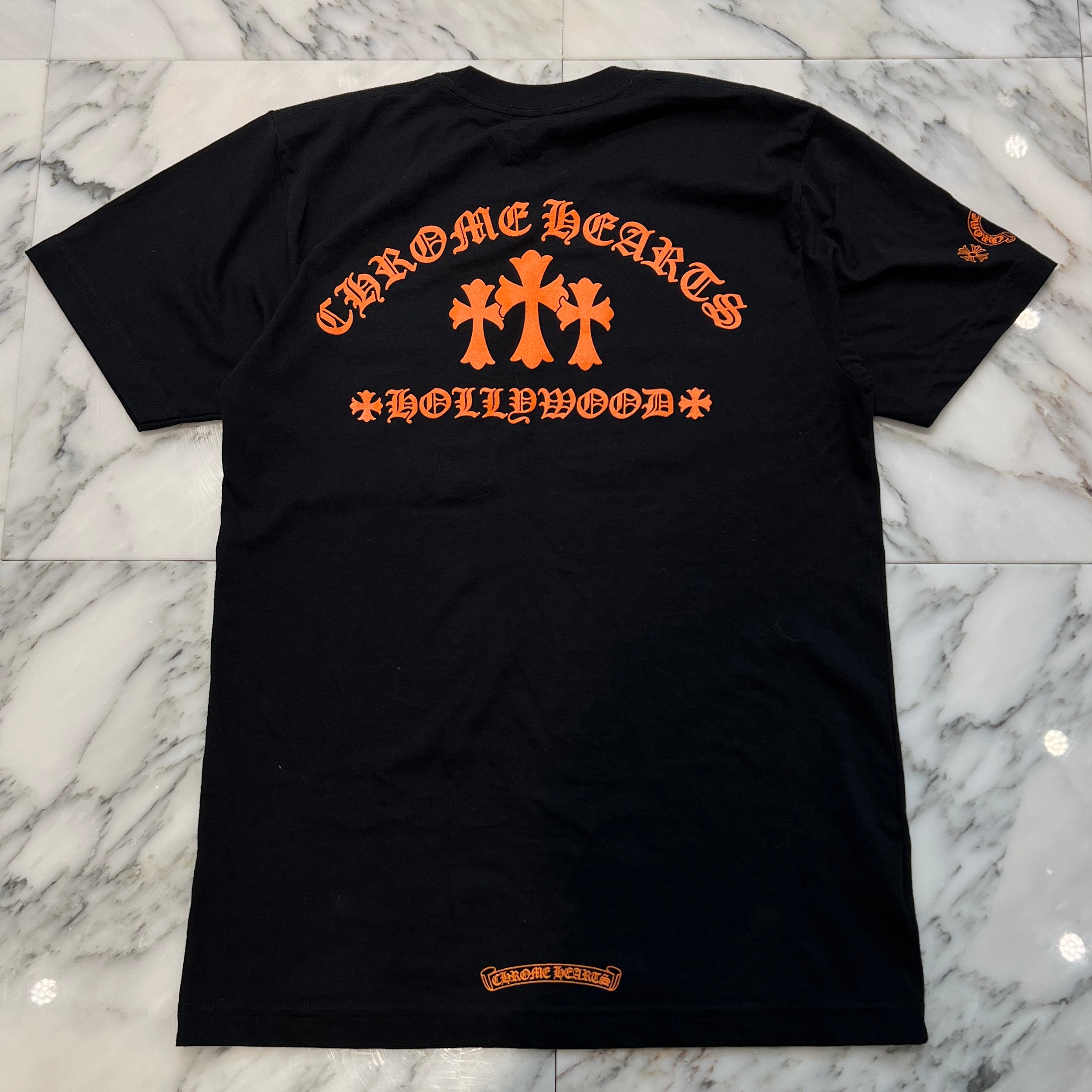 CHROME HEARTS King Taco 3 Cemetery Cross Print Short Sleeve Tee Size M クロムハーツ キングタコ 3 セメタリークロス プリント ショートスリーブ Tシャツ サイズM