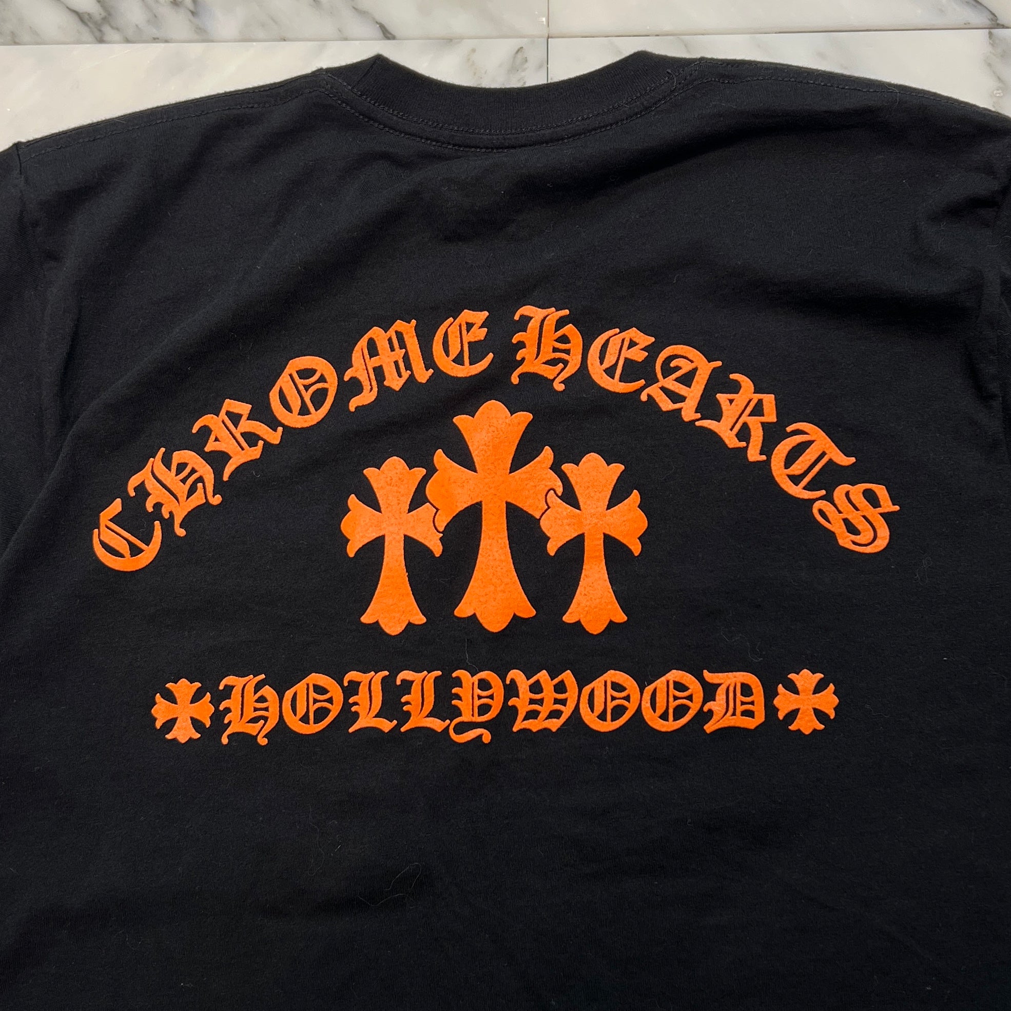 CHROME HEARTS King Taco 3 Cemetery Cross Print Short Sleeve Tee Size M クロムハーツ キングタコ 3 セメタリークロス プリント ショートスリーブ Tシャツ サイズM