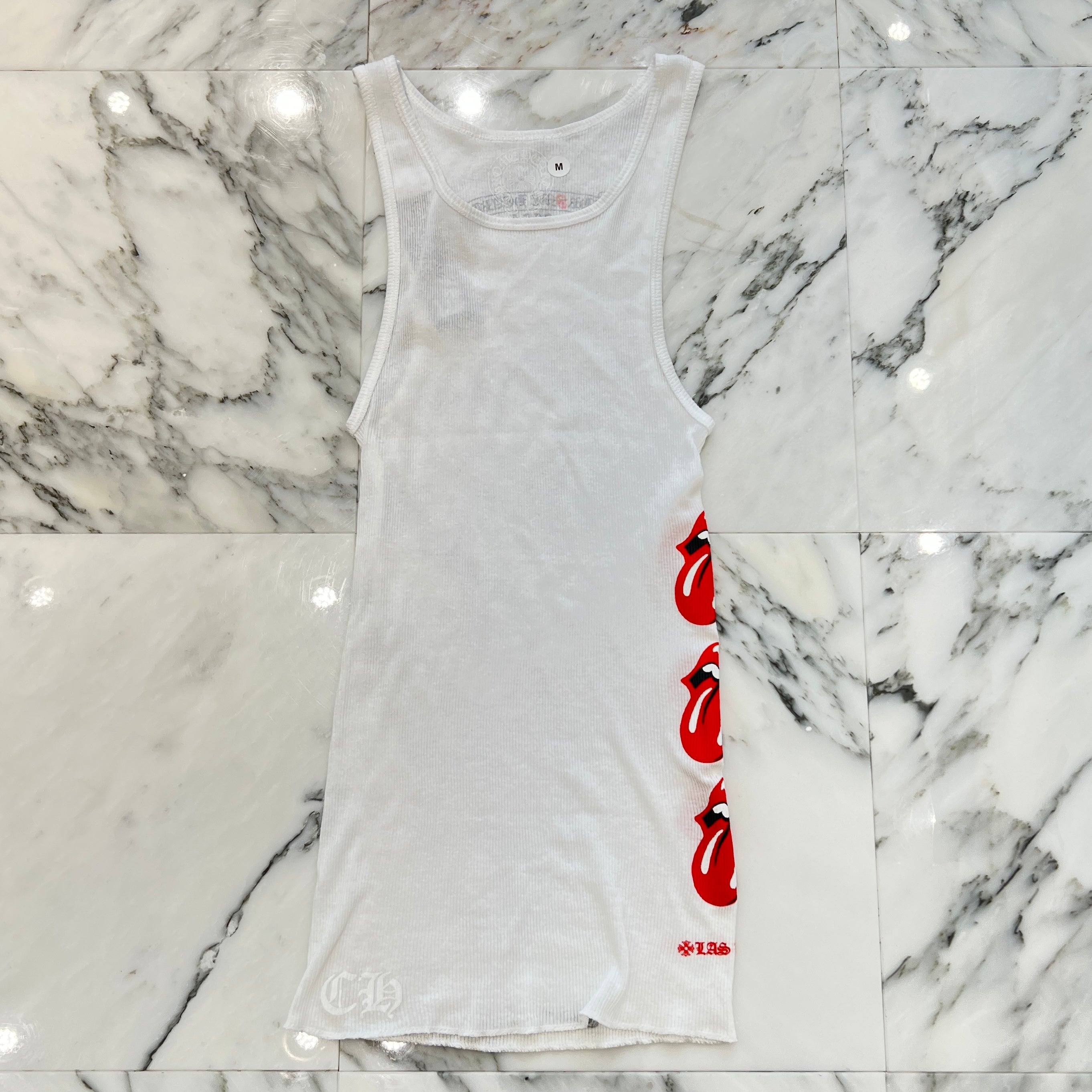 CHROME HEARTS × The Rolling Stones Scroll Logo Tank Top Size Ｍ クロムハーツ×ローリングストーンズ スクロールロゴ タンクトップ サイズＭ