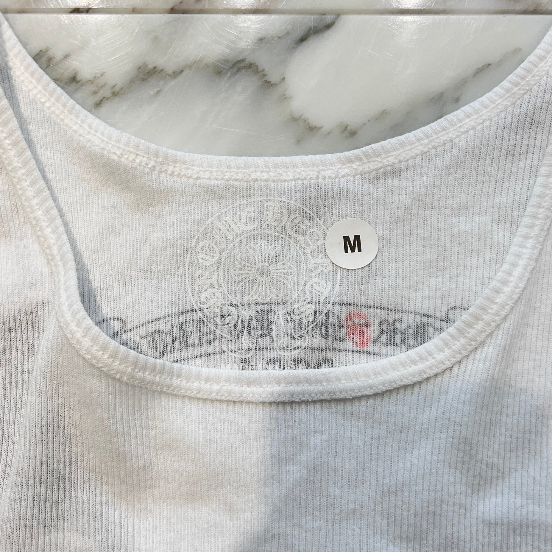 CHROME HEARTS × The Rolling Stones Scroll Logo Tank Top Size Ｍ クロムハーツ×ローリングストーンズ スクロールロゴ タンクトップ サイズＭ