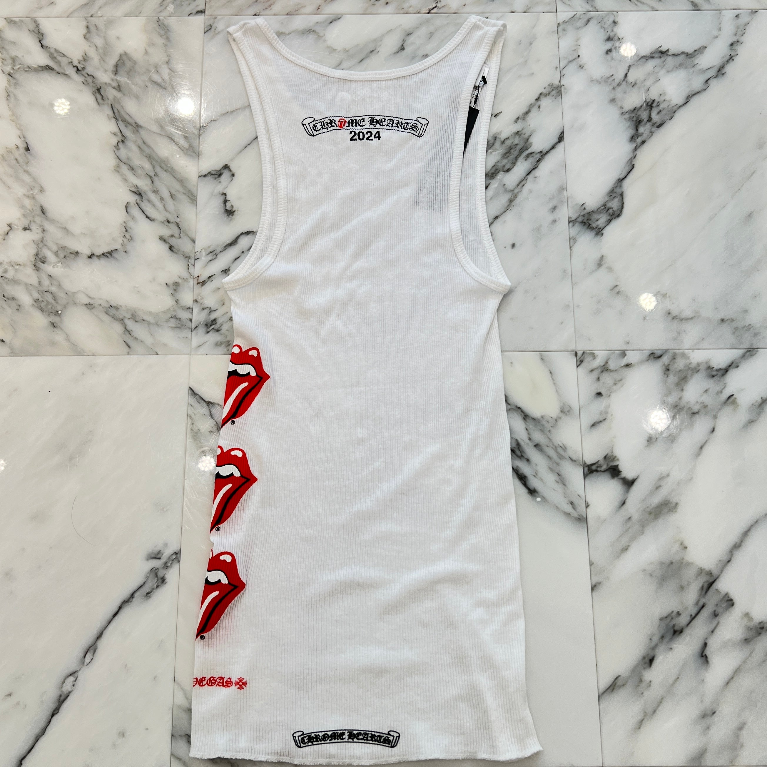 CHROME HEARTS × The Rolling Stones Scroll Logo Tank Top Size Ｍ クロムハーツ×ローリングストーンズ スクロールロゴ タンクトップ サイズＭ