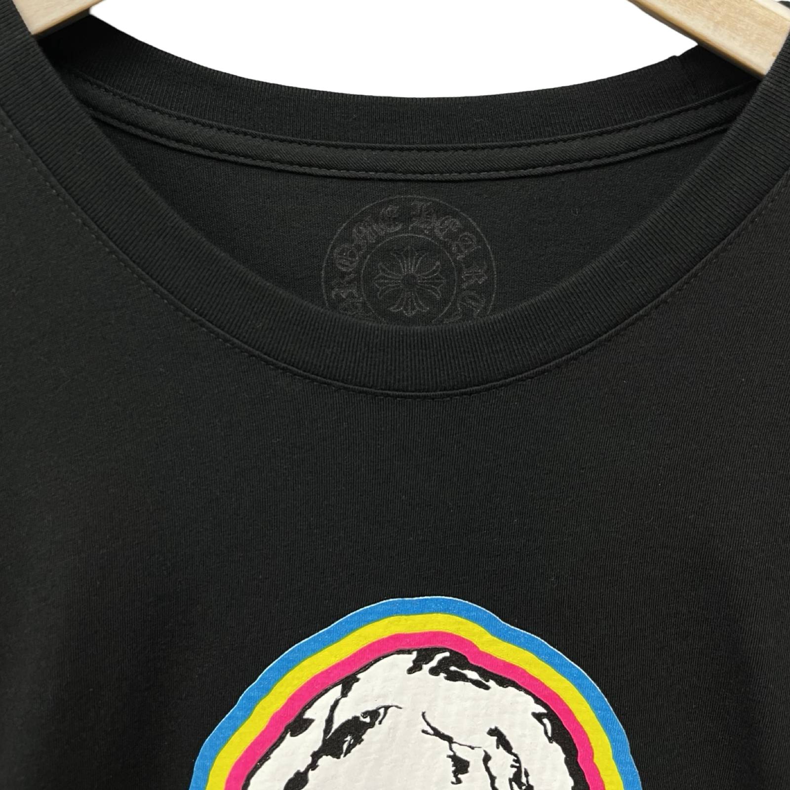 CHROME HEARTS 2024SS FOTI Rainbow Scroll Logo Long Sleeve Tee Size XXL