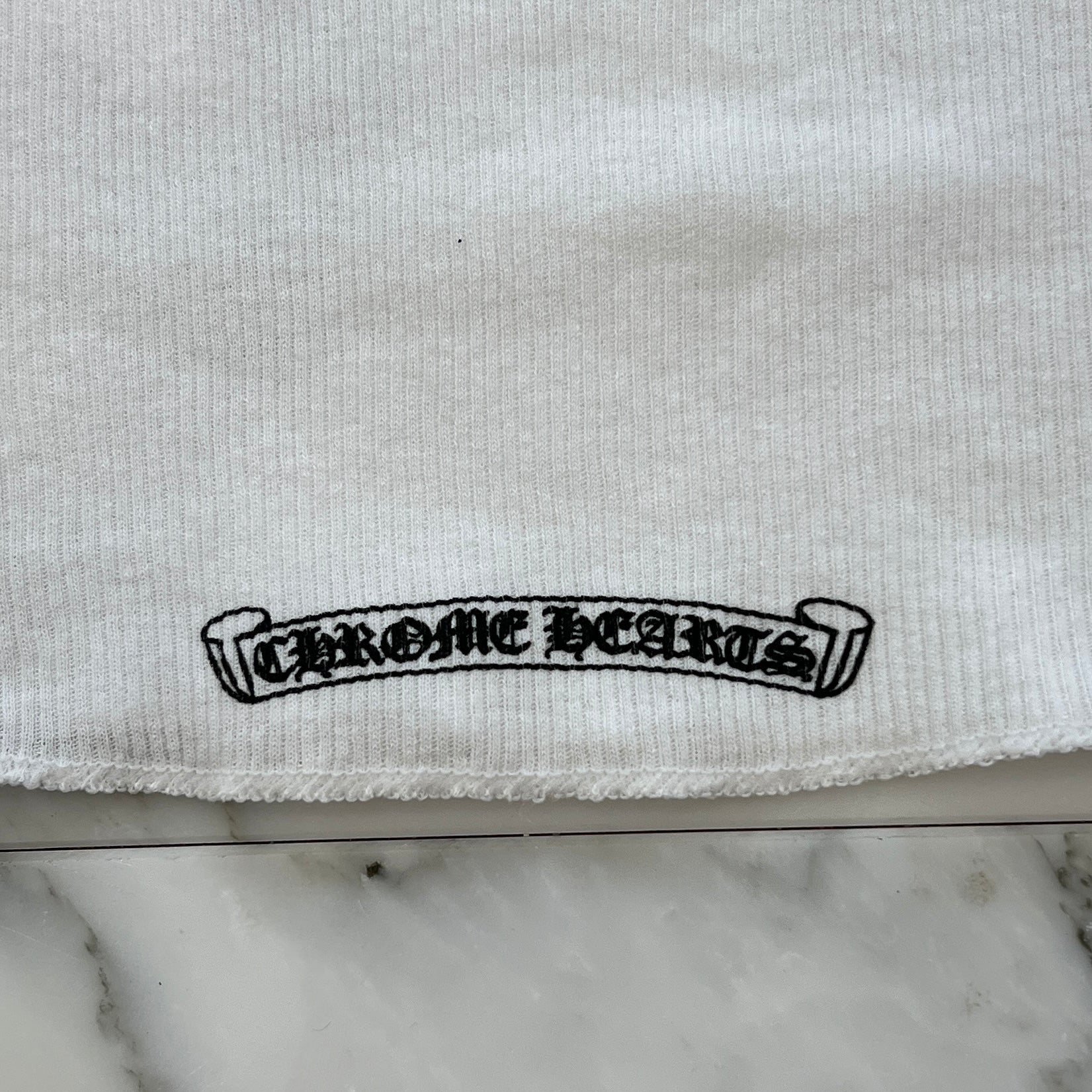 CHROME HEARTS × The Rolling Stones Scroll Logo Tank Top Size M