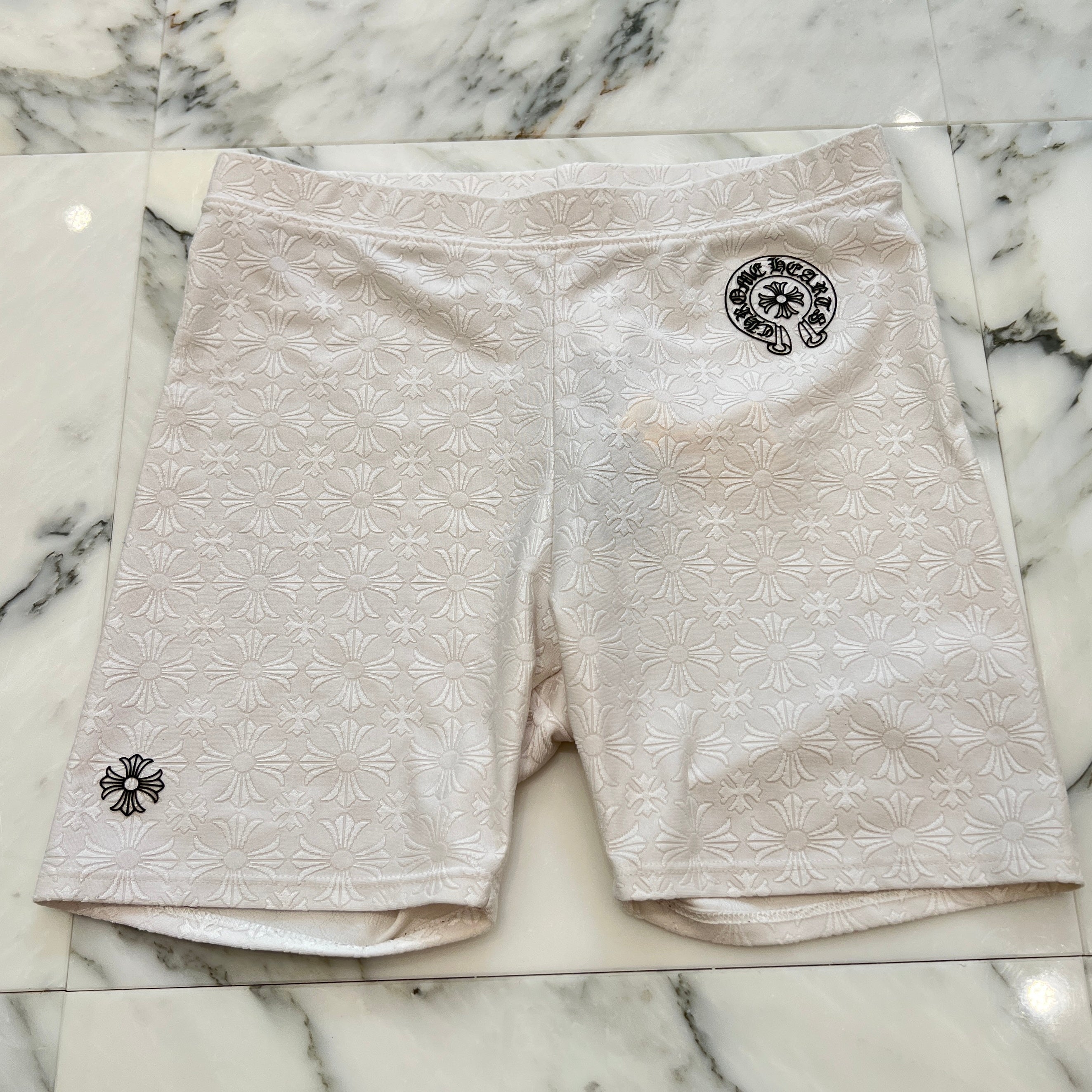 ◆CHROME HEARTS◆セメタリープリント ホースシュー ショーツ 新品未使用 CHROME HEARTS クロムハーツ SWEAT PANTS HLF