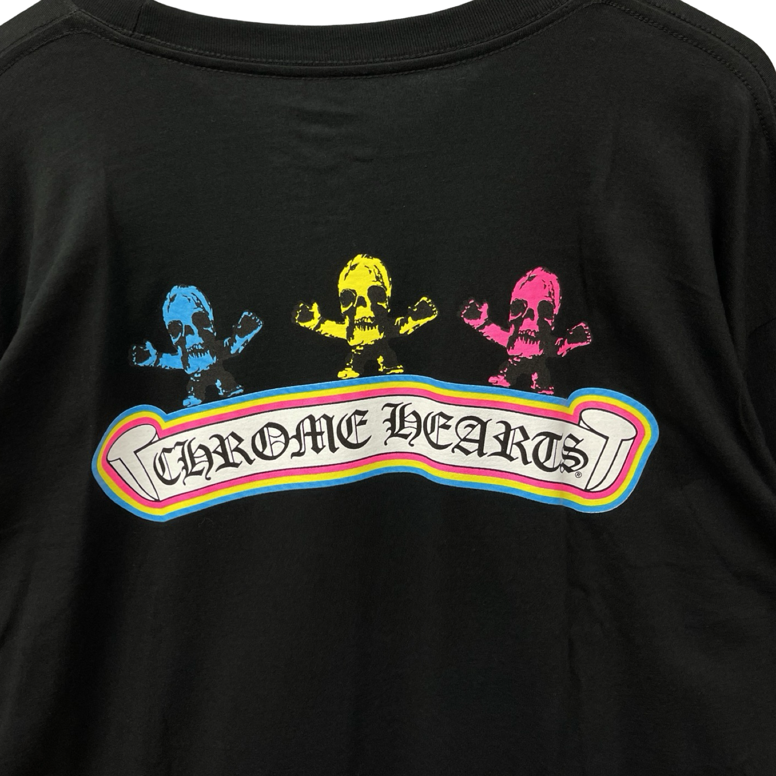 CHROME HEARTS 2024SS FOTI Rainbow Scroll Logo Long Sleeve Tee Size XXL