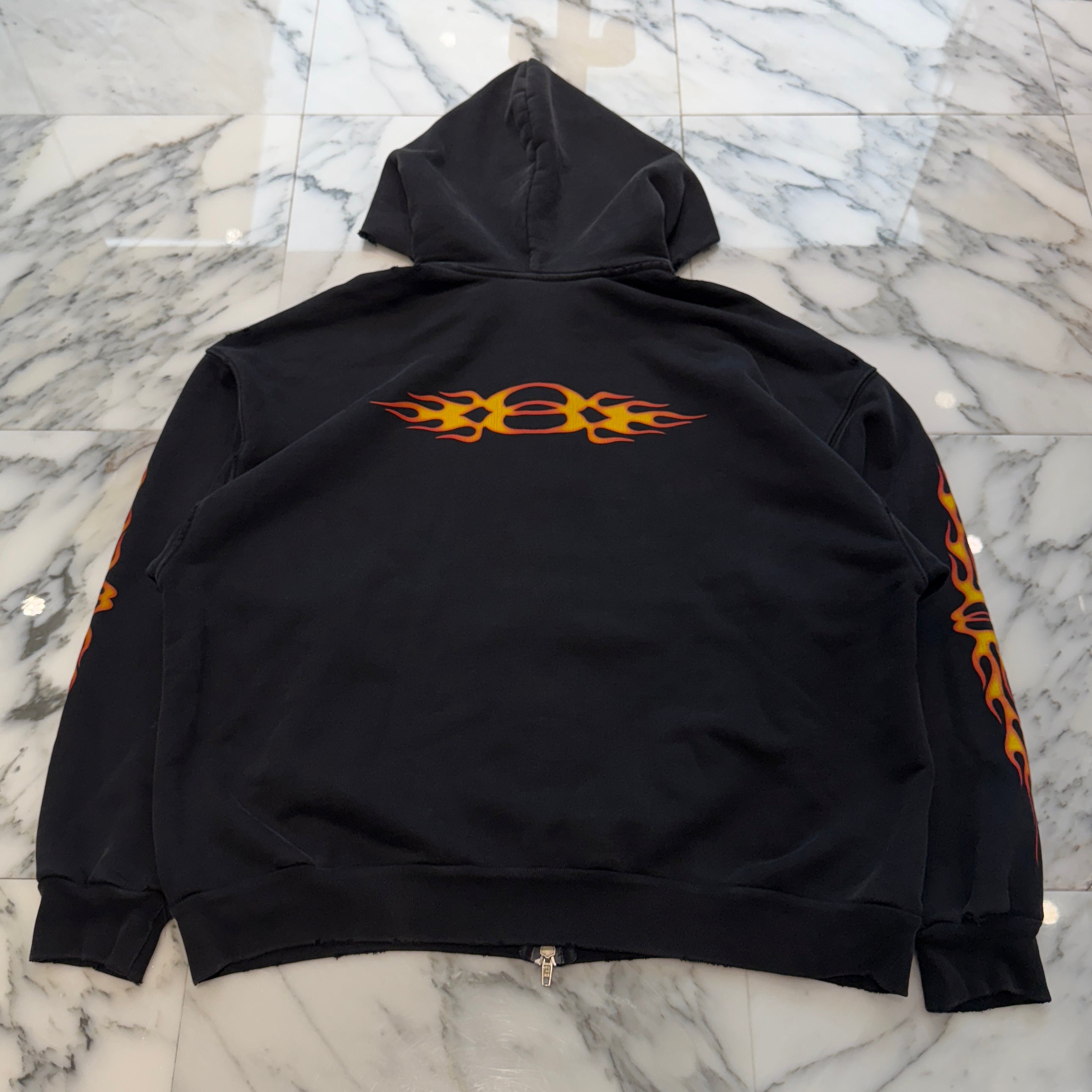 BALENCIAGA 2024SS Burning Unity Zip Up Hoodie 770939 TQVW9 Size S バレンシアガ バーニング ユニティ ジップアップフーディ サイズS