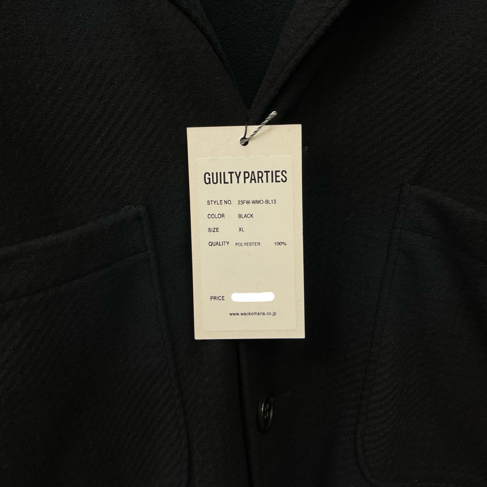 WACKO MARIA 2023AW Guilty Parties Fleece Shirt 23FW-WMO-BL13 Size XL