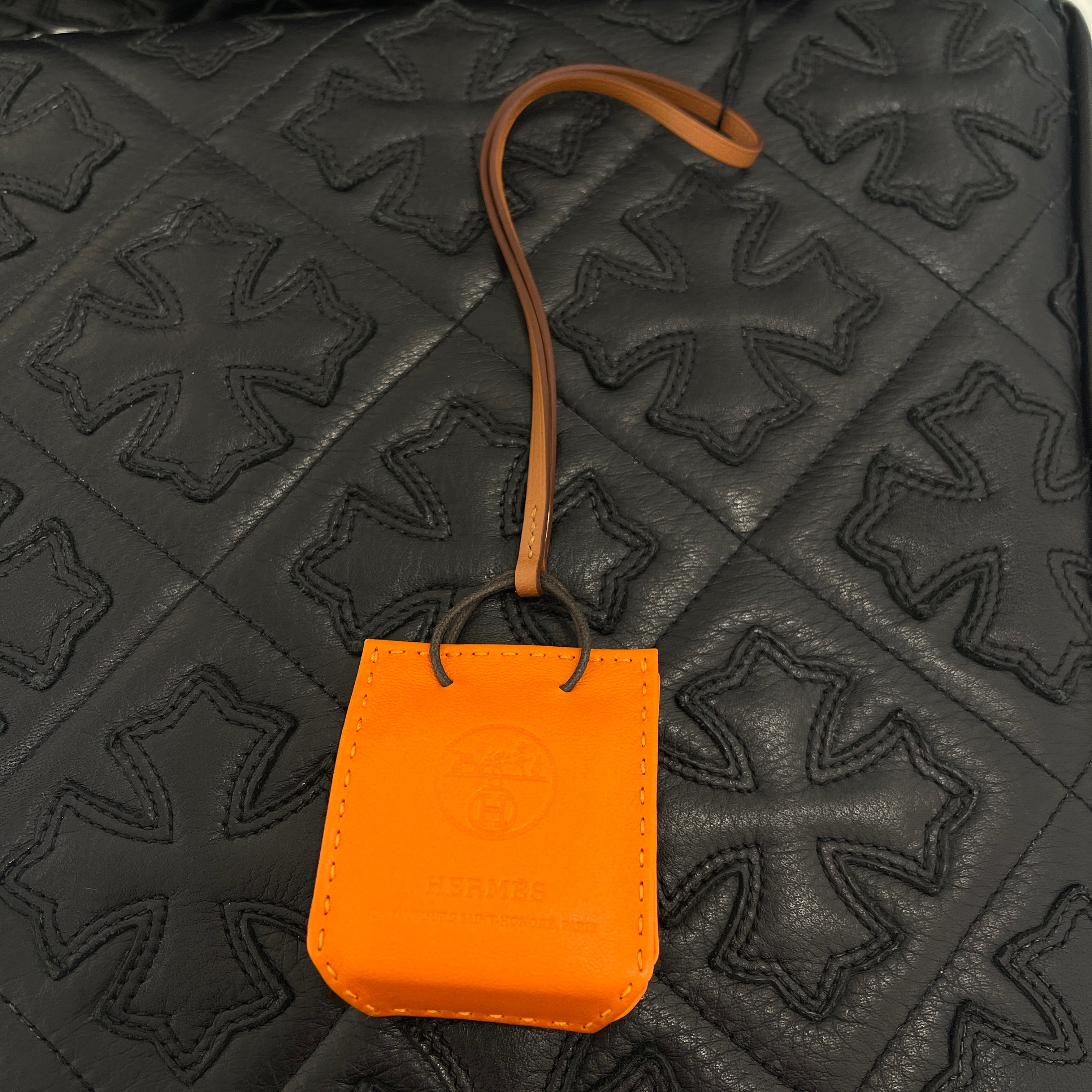 HERMES Sac Orange Bag Charm Anyo Milo Swift Y刻印 エルメス サックオランジュ レザー バッグチャーム