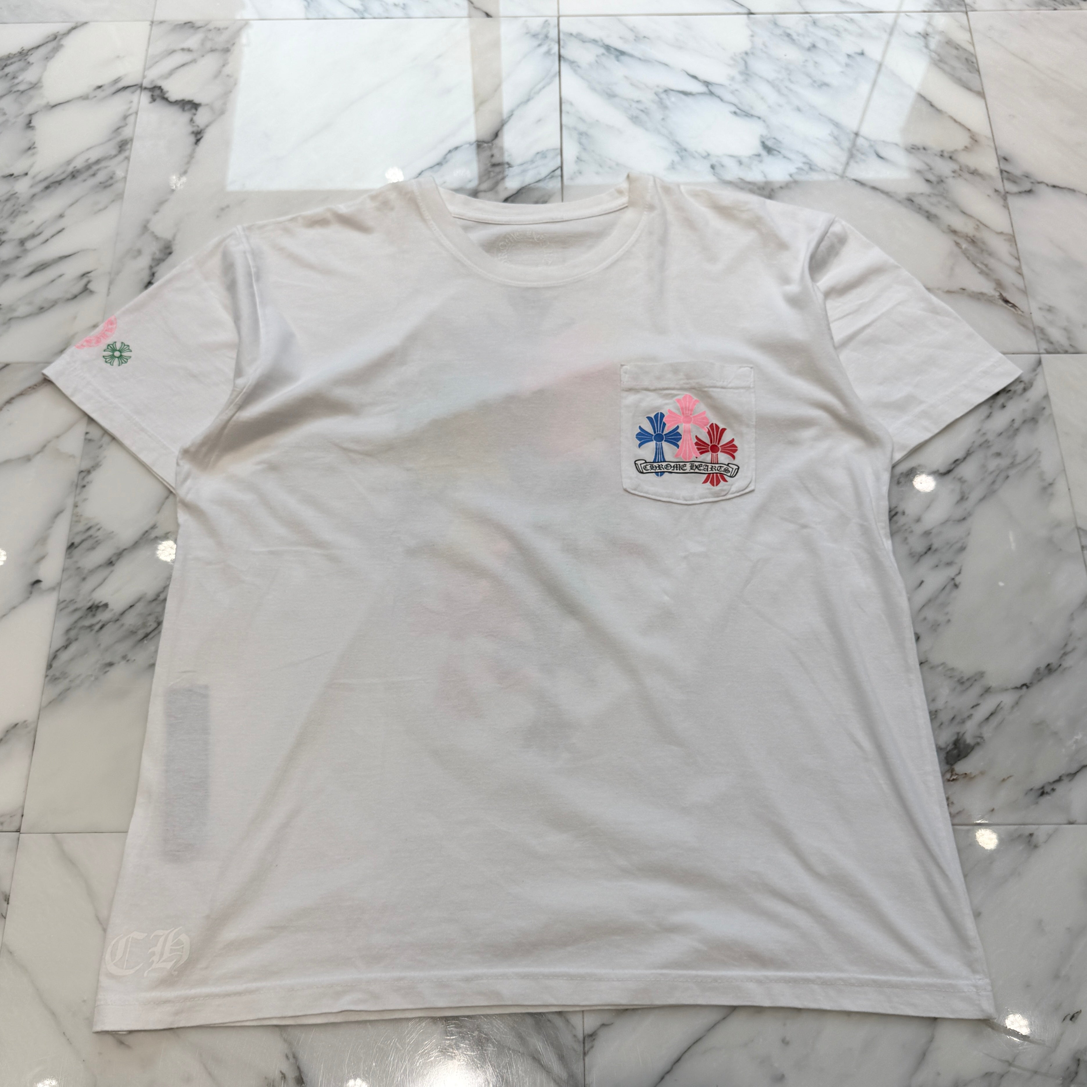 CHROME HEARTS 2021SS MLTCOL CEM CRS Tee Size XL クロムハーツ マルチカラー セメタリークロス Tシャツ サイズXL