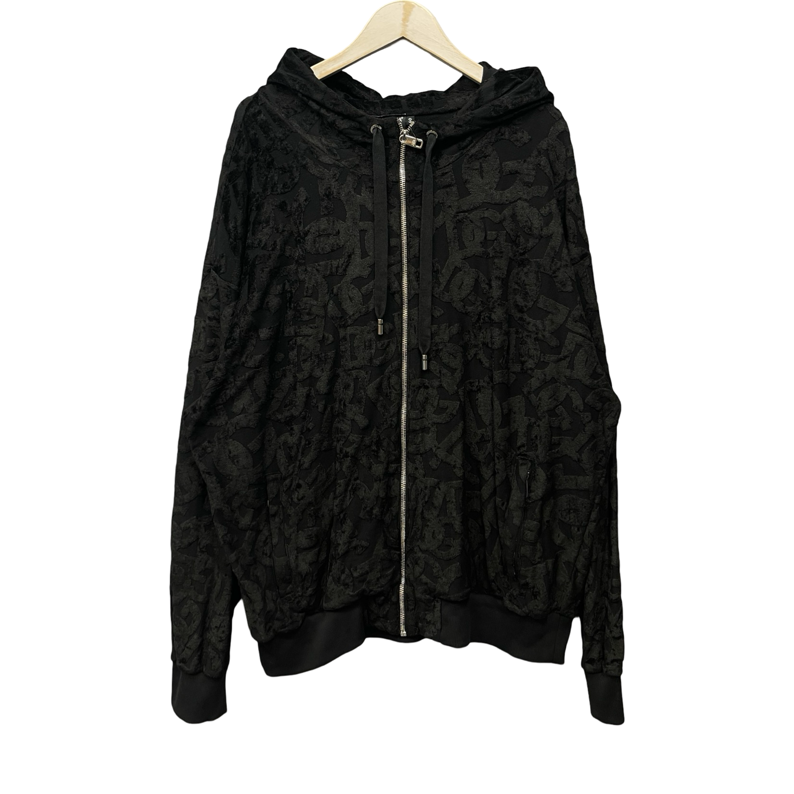 Dolce & Gabbana 2022AW DG Logo Jacquard Jersey Sweatshirt Hoodie G9YE8TFJ7DKN0000 Size 60