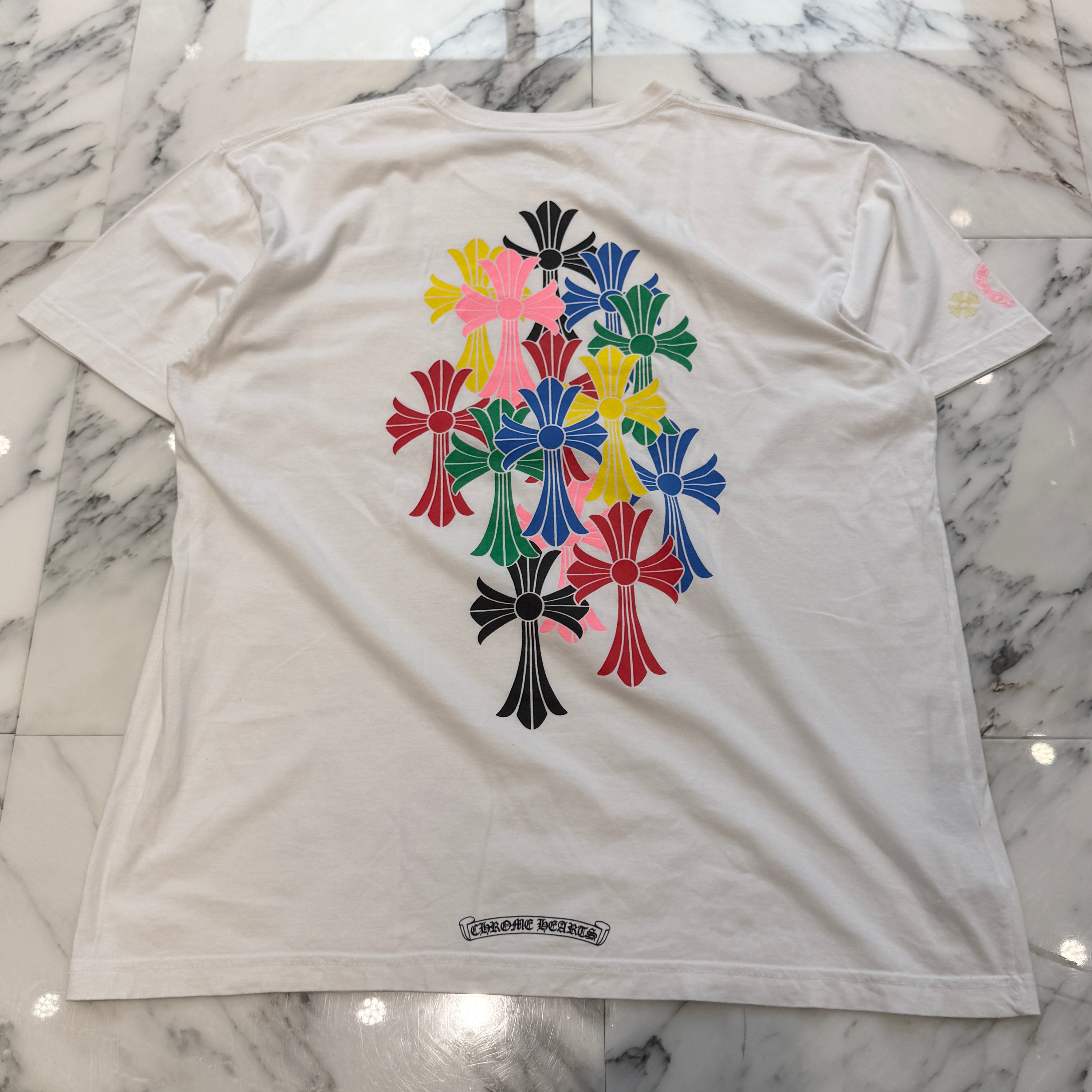 CHROME HEARTS 2021SS MLTCOL CEM CRS Tee Size XL クロムハーツ マルチカラー セメタリークロス Tシャツ サイズXL