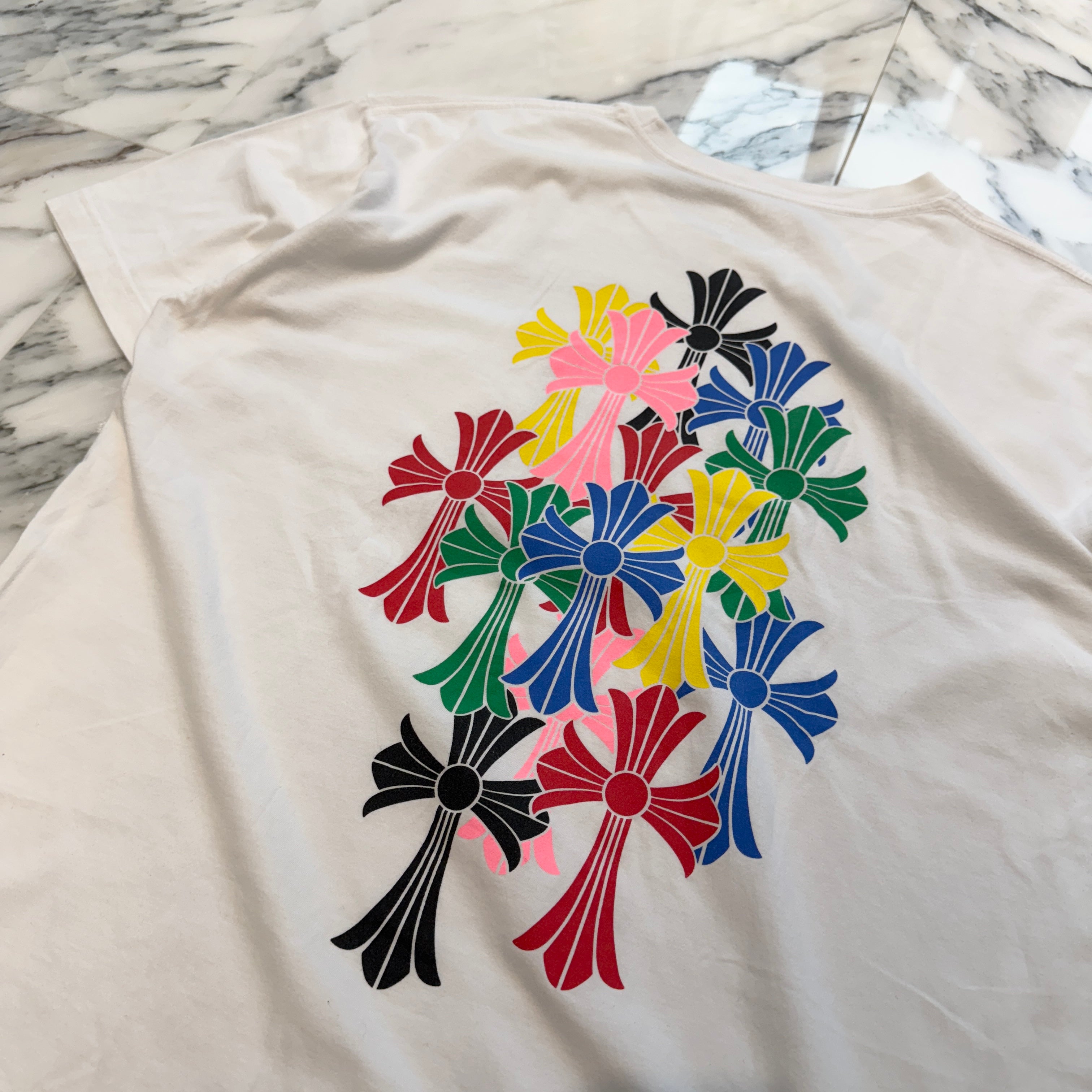 CHROME HEARTS 2021SS MLTCOL CEM CRS Tee Size XL クロムハーツ マルチカラー セメタリークロス Tシャツ サイズXL