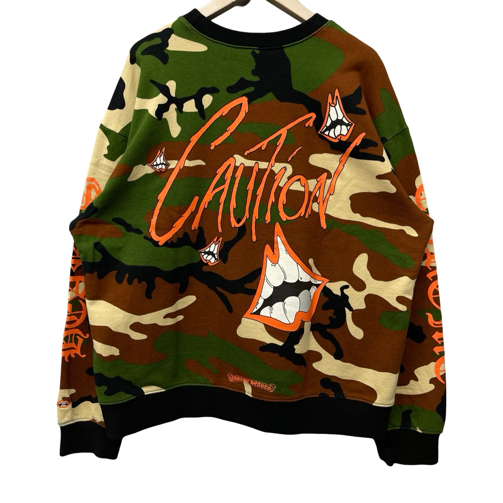 CHROME HEARTS×MATTY BOY 2022SS PPO CAUTION SWTSHRT Size XXL