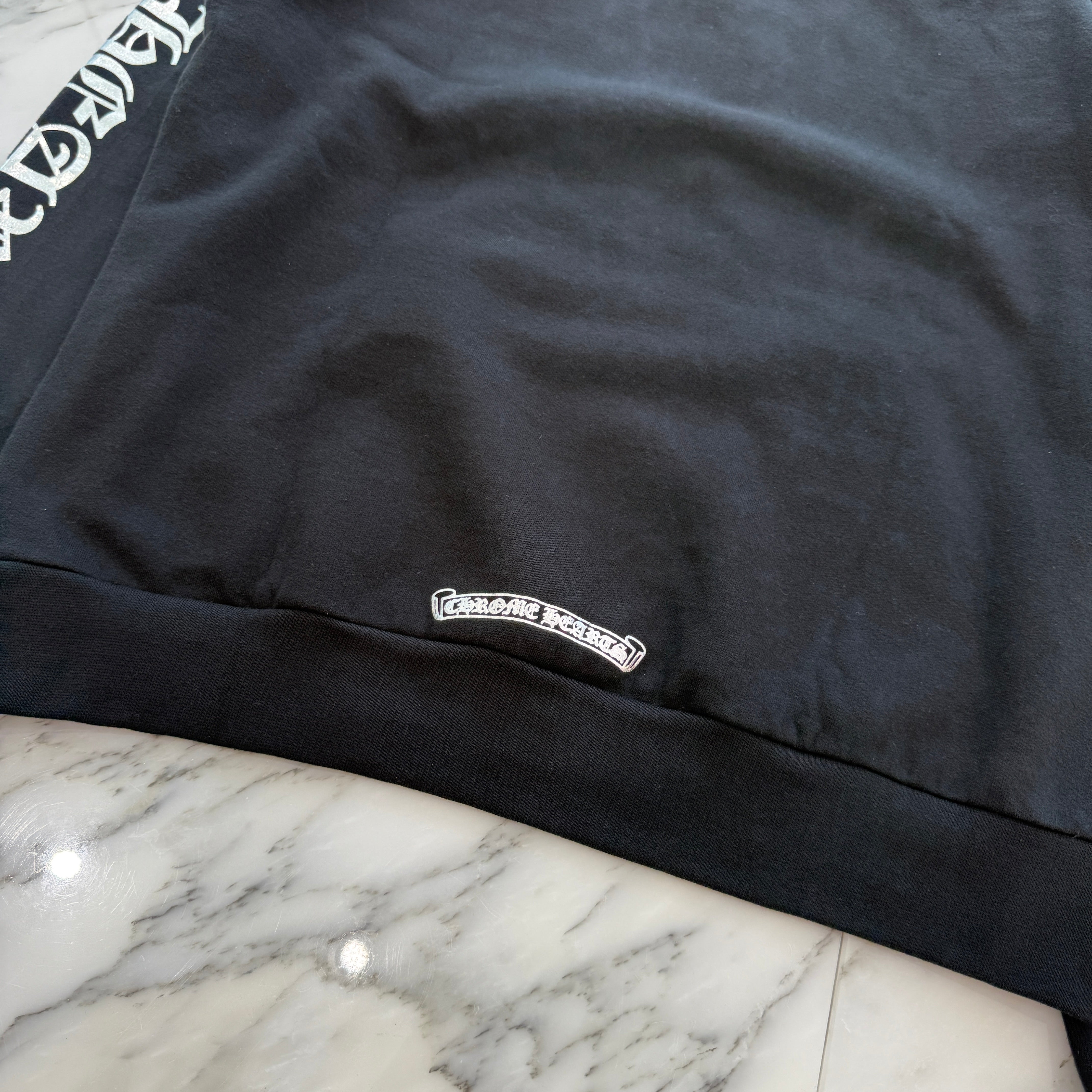 CHROME HEARTS 2025AW 1988 Silver Vertical Logo Pullover Hoodie Size XL クロムハーツ 1988 シルバー ヴァーティカルロゴ プルオーバーフーディー サイズXL