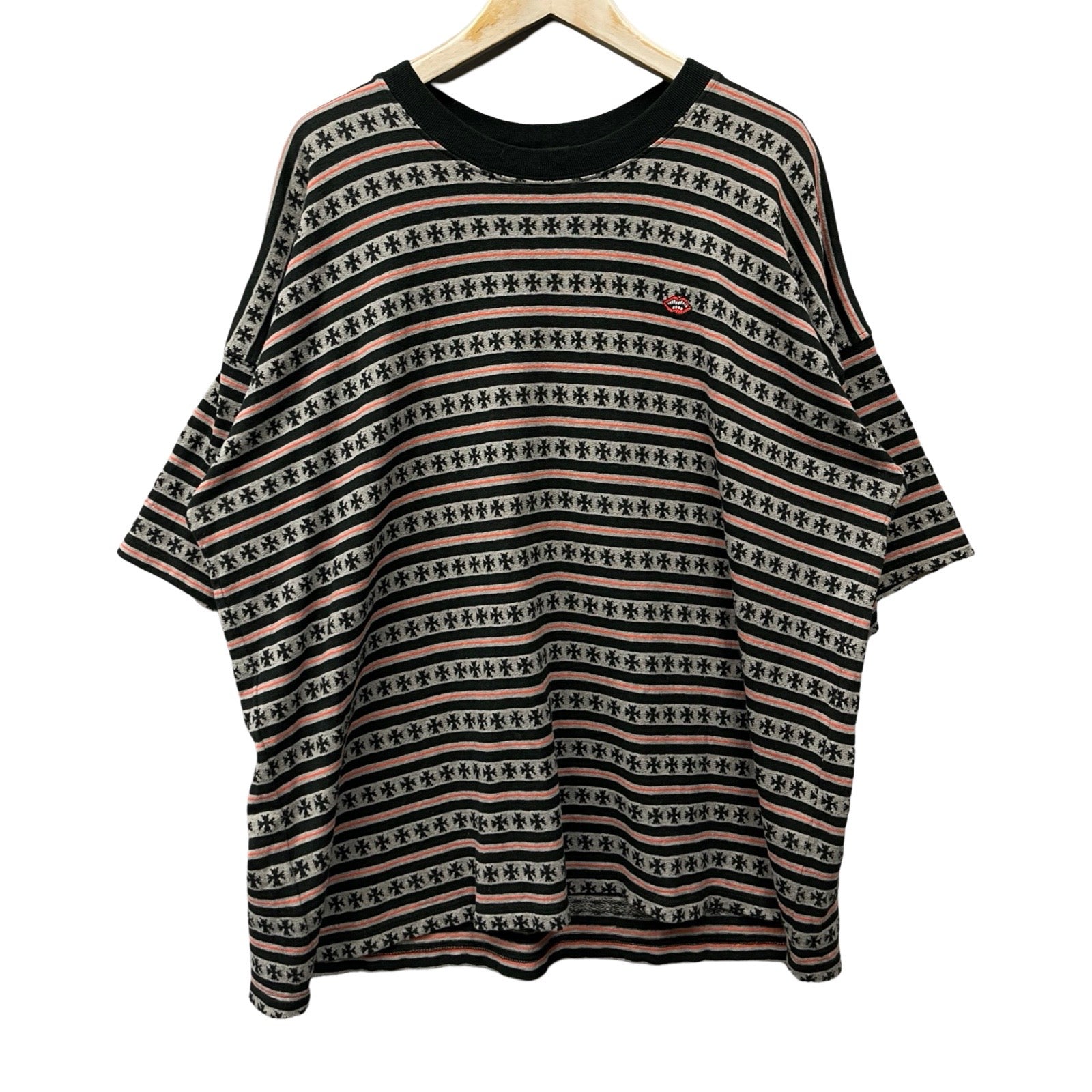 CHROME HEARTS×MATTY BOY Y Not Stripe Cross Tee Size XL