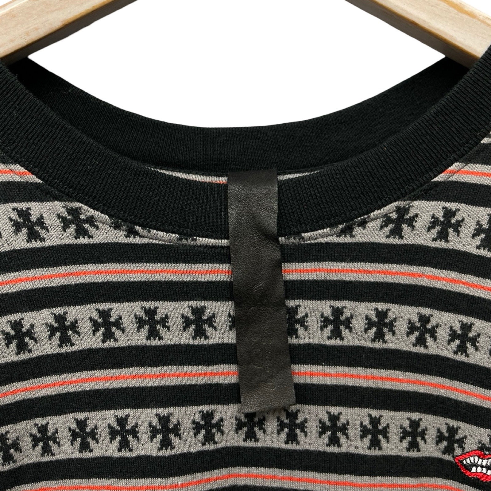 CHROME HEARTS×MATTY BOY Y Not Stripe Cross Tee Size XL