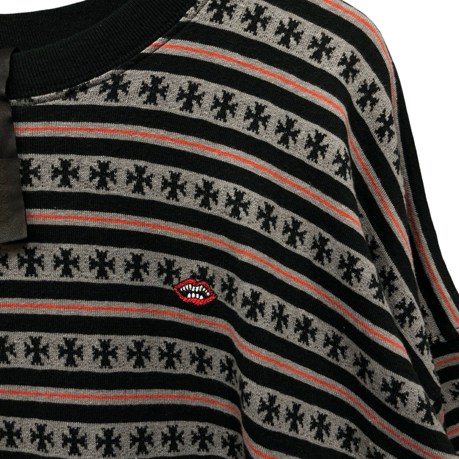 CHROME HEARTS×MATTY BOY Y Not Stripe Cross Tee Size XL