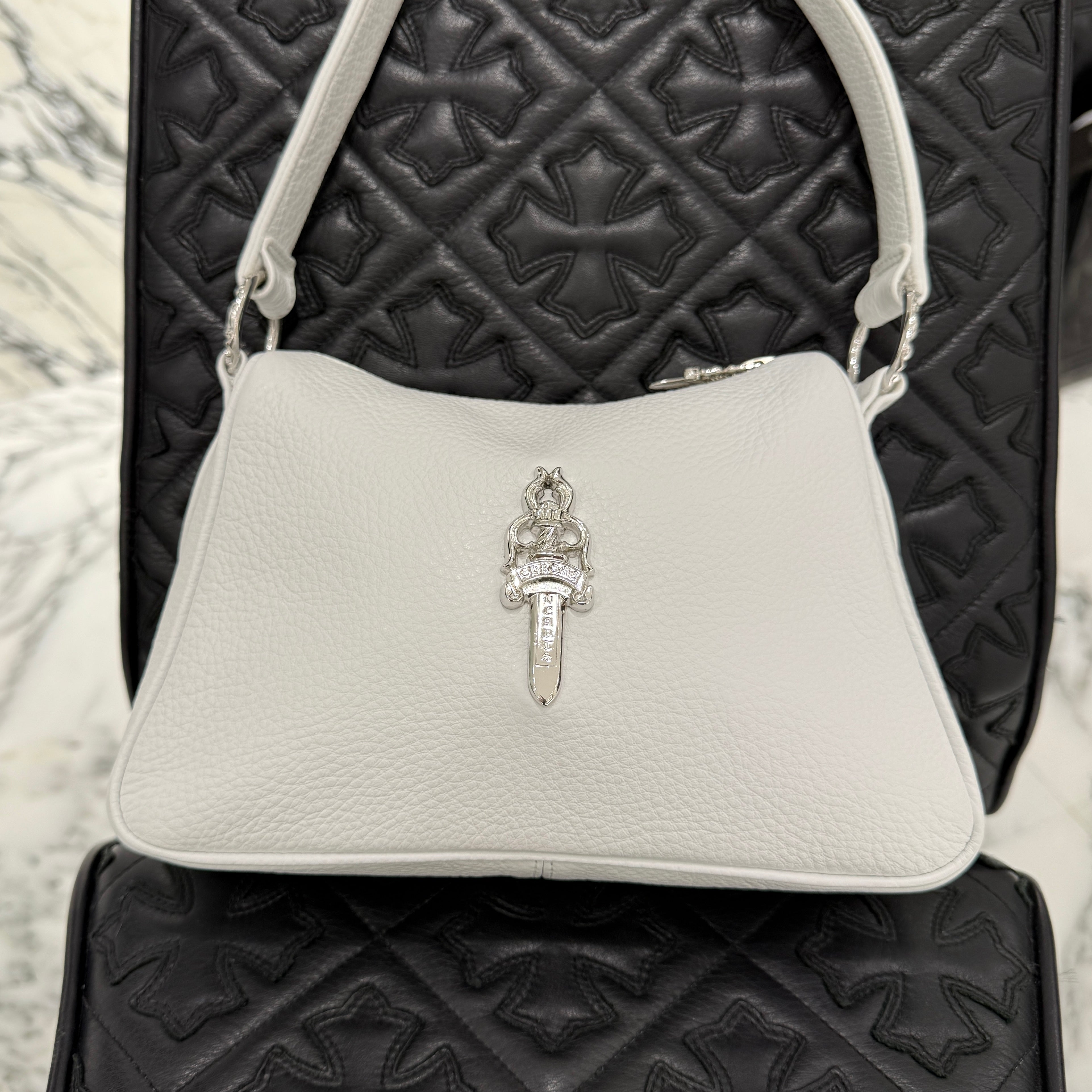 CHROME HEARTS CHICKEN NUGGET Small Leather Shoulder Bag クロムハーツ チキンナゲット スモールレザー ショルダーバッグ