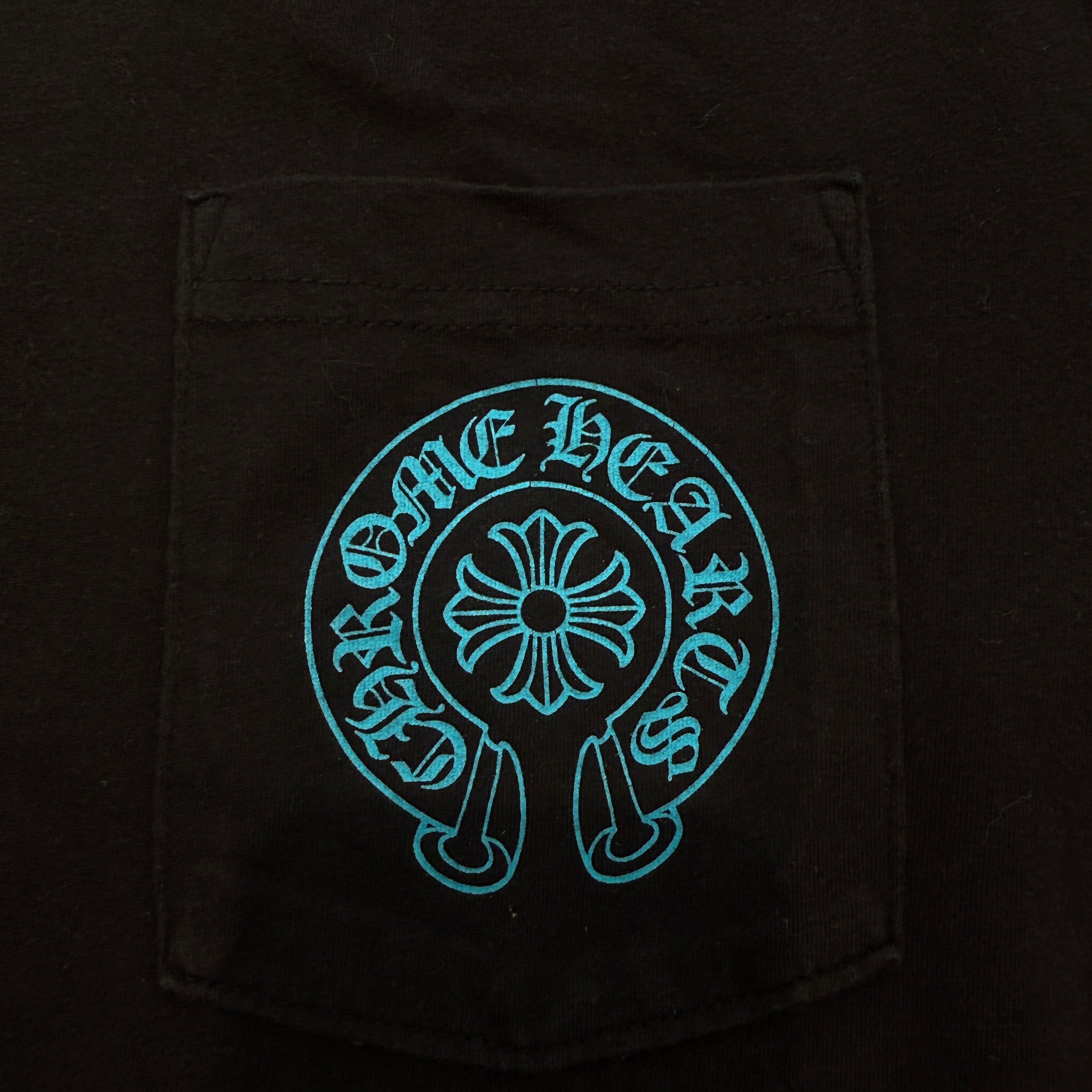 CHROME HEARTS 3 Blue Cross Tee Size M クロムハーツ 3 ブルークロス