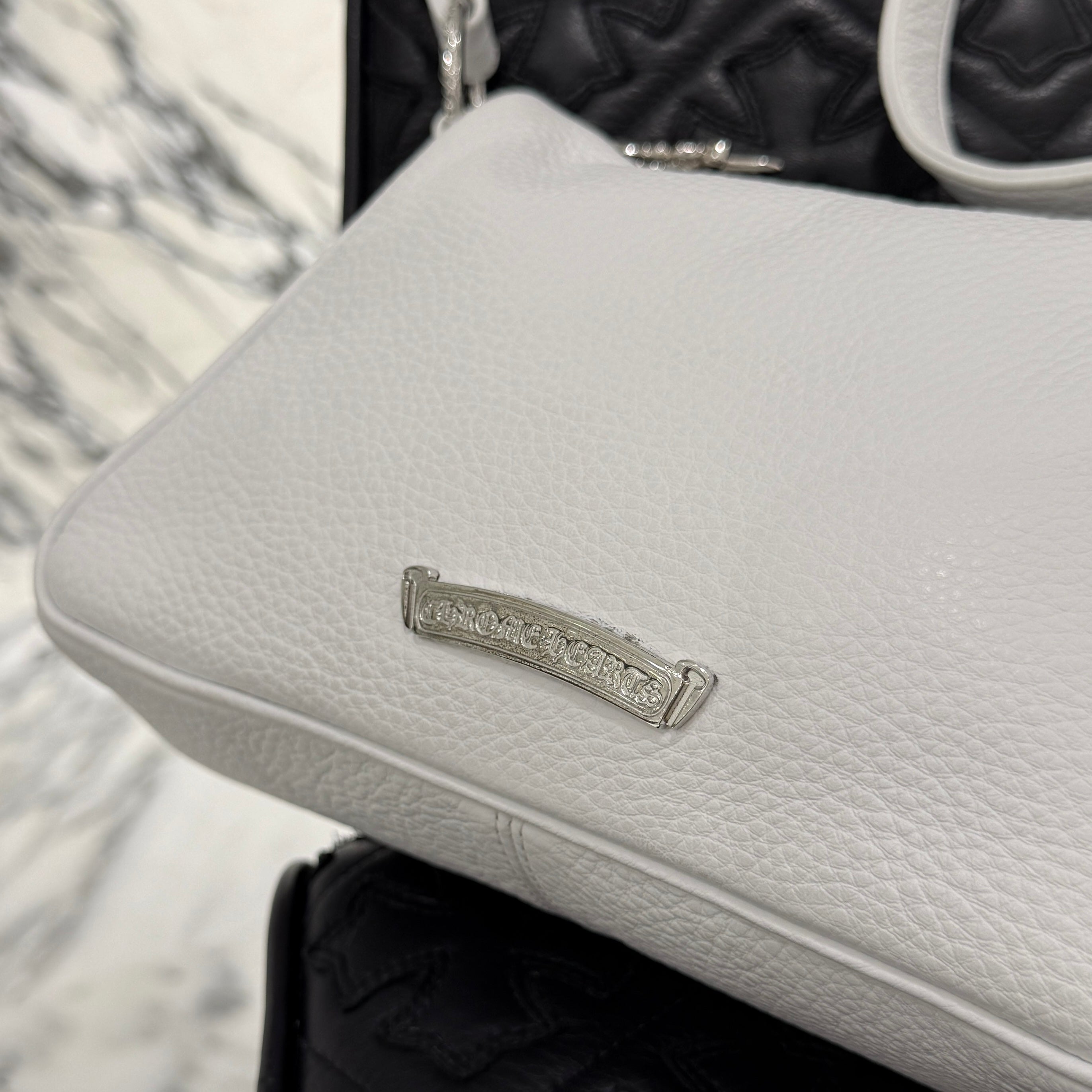 CHROME HEARTS CHICKEN NUGGET Small Leather Shoulder Bag クロム