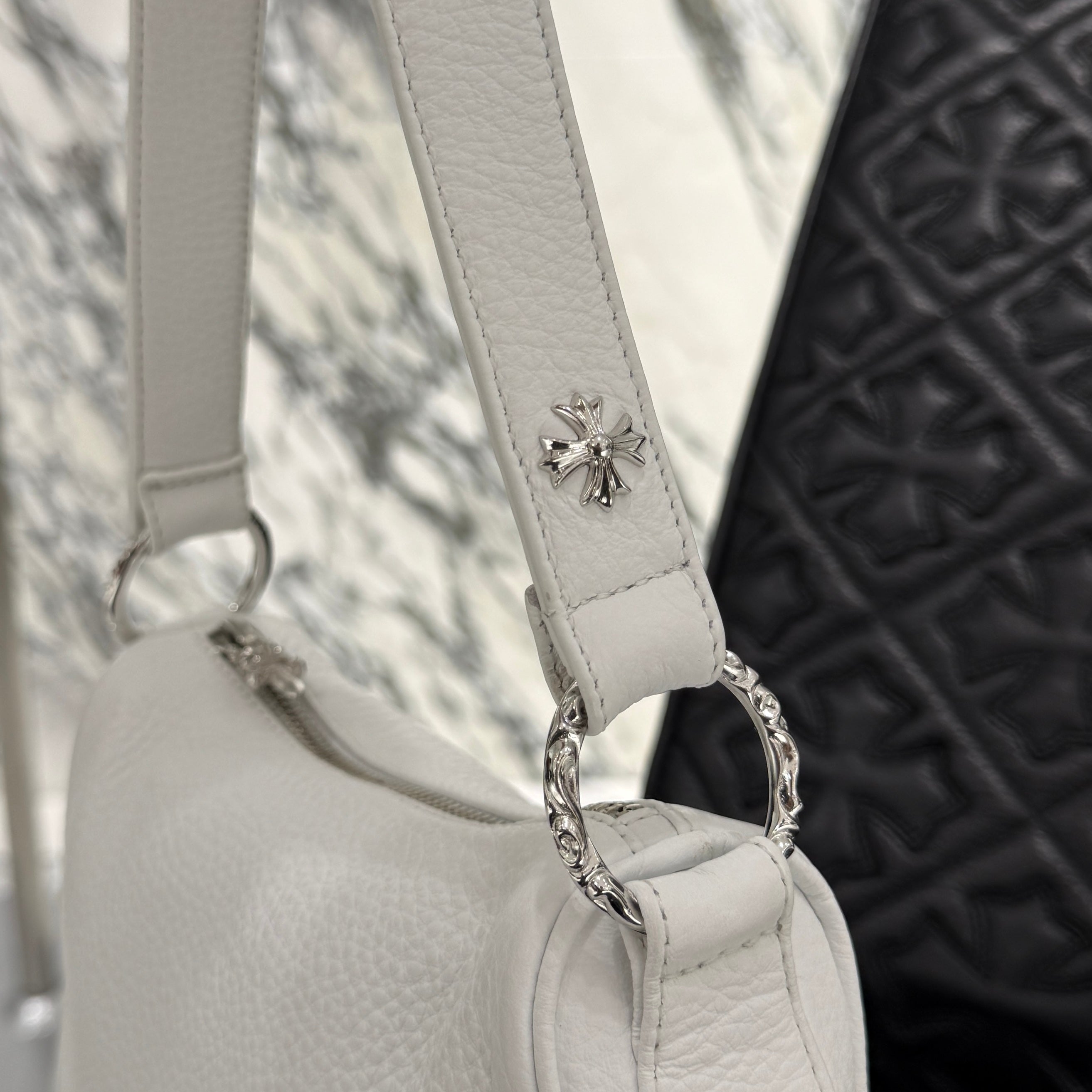 CHROME HEARTS CHICKEN NUGGET Small Leather Shoulder Bag クロム