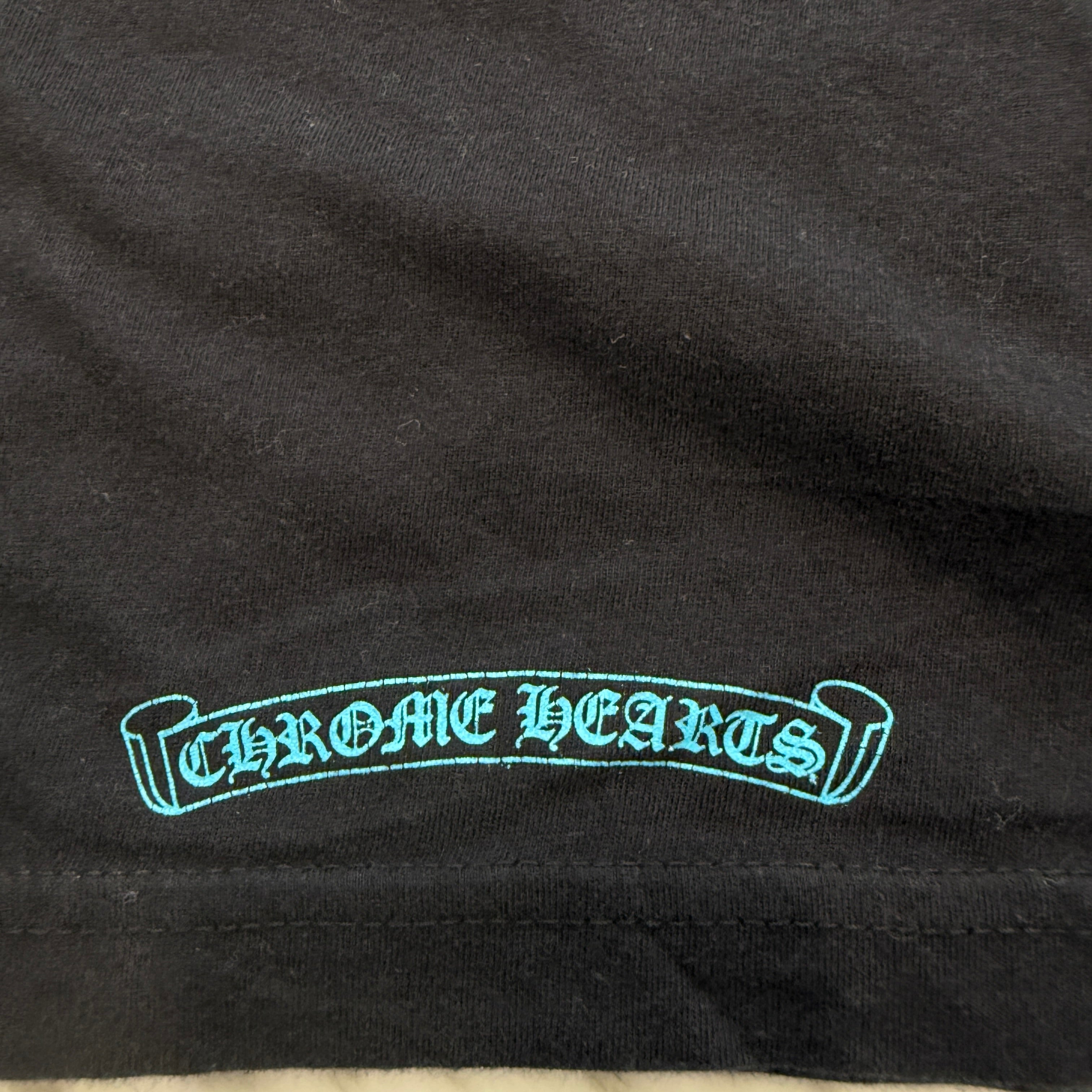 CHROME HEARTS 3 Blue Cross Tee Size M クロムハーツ 3 ブルークロス