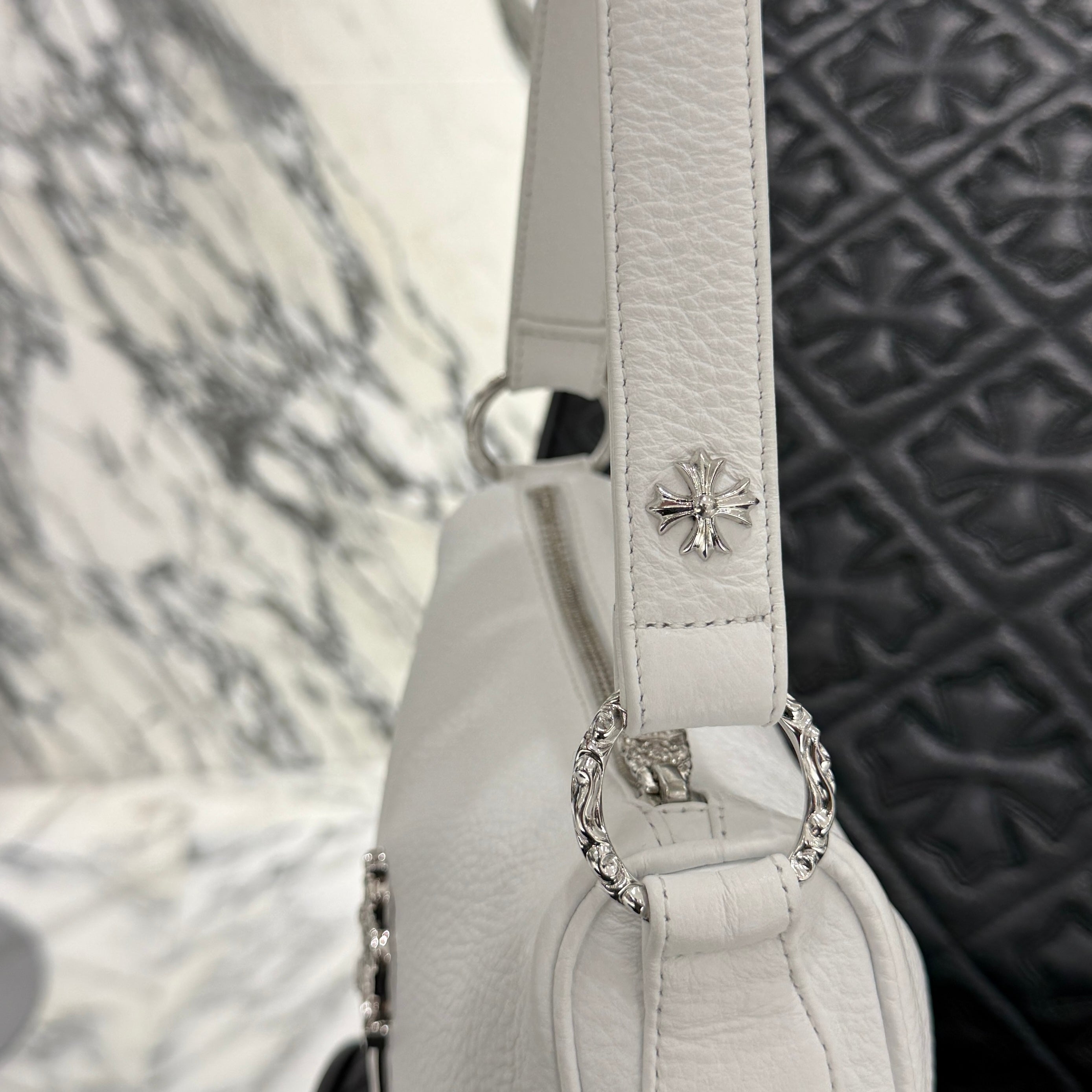 CHROME HEARTS CHICKEN NUGGET Small Leather Shoulder Bag クロム