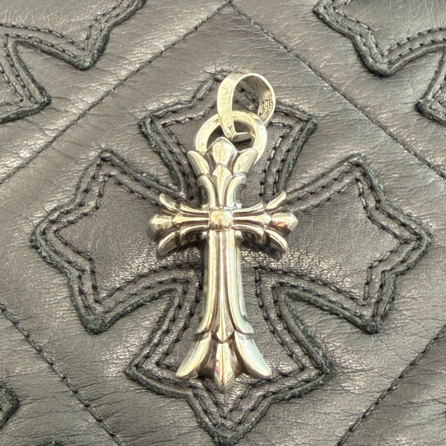 CHROME HEARTS Double CH Cross Small Pendant Top クロムハーツ