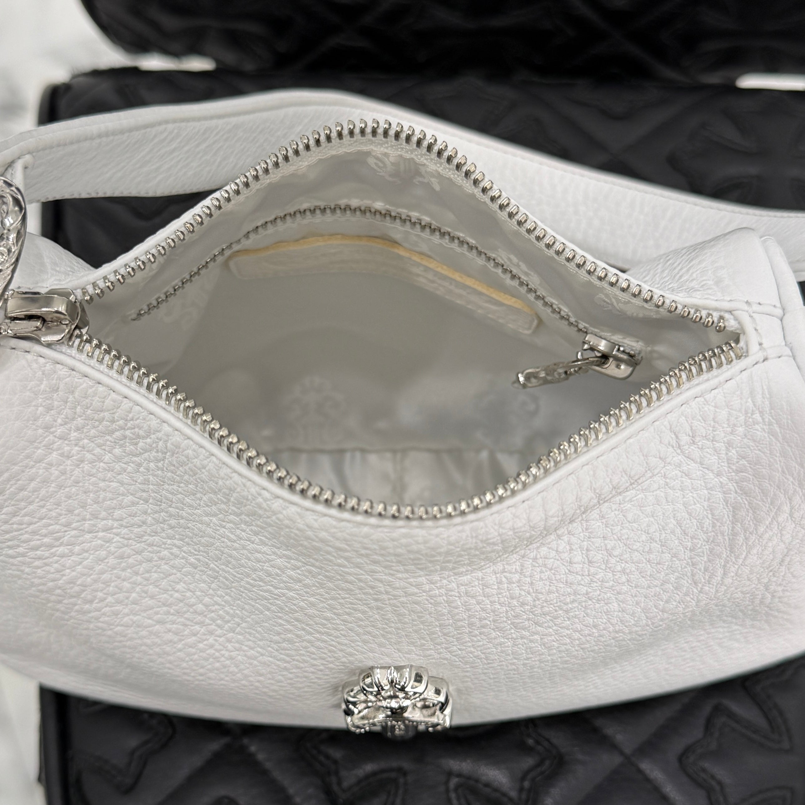 CHROME HEARTS CHICKEN NUGGET Small Leather Shoulder Bag クロム